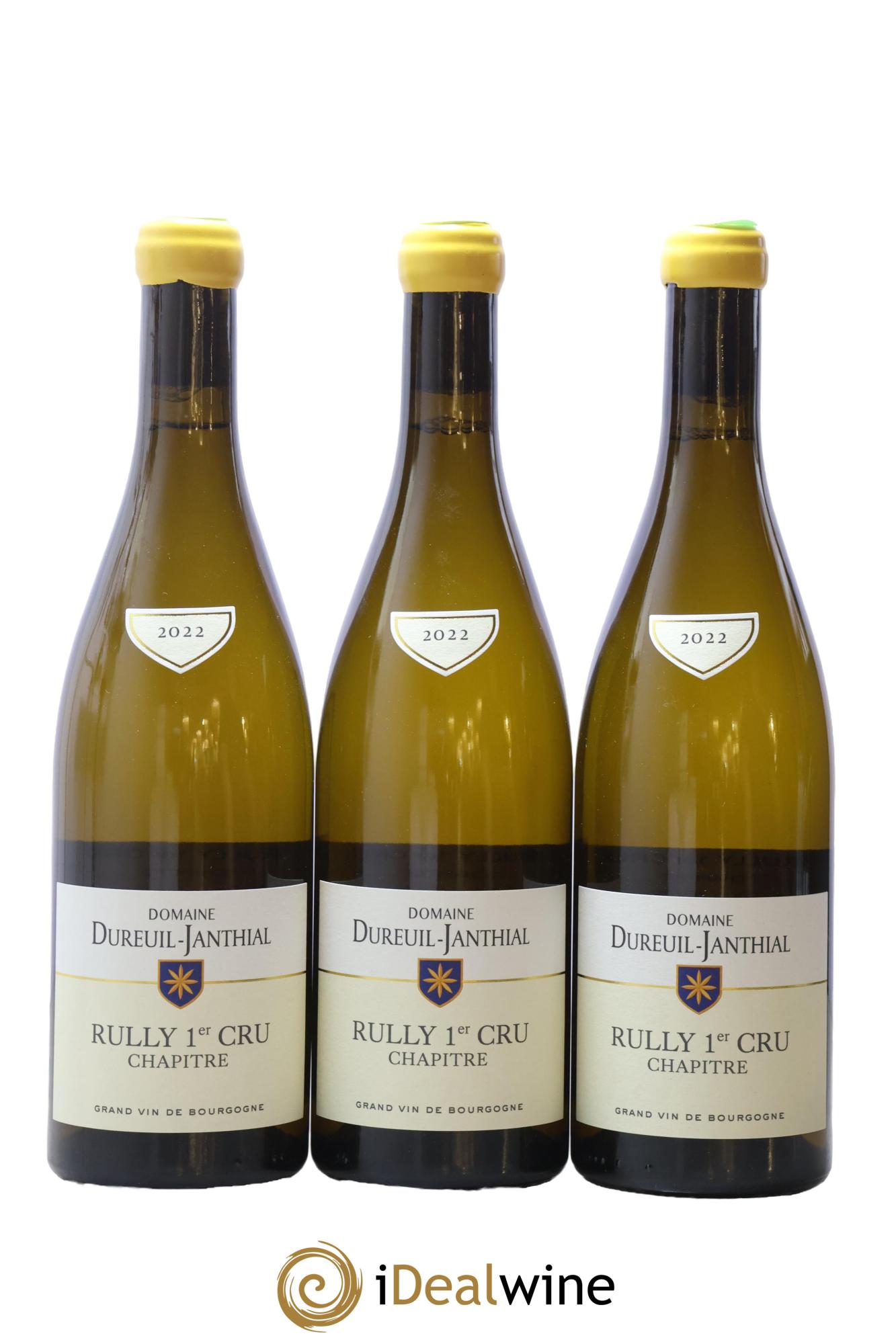 Rully 1er Cru Chapitre Vincent Dureuil-Janthial 2022 - Lot de 3 bouteilles - 0
