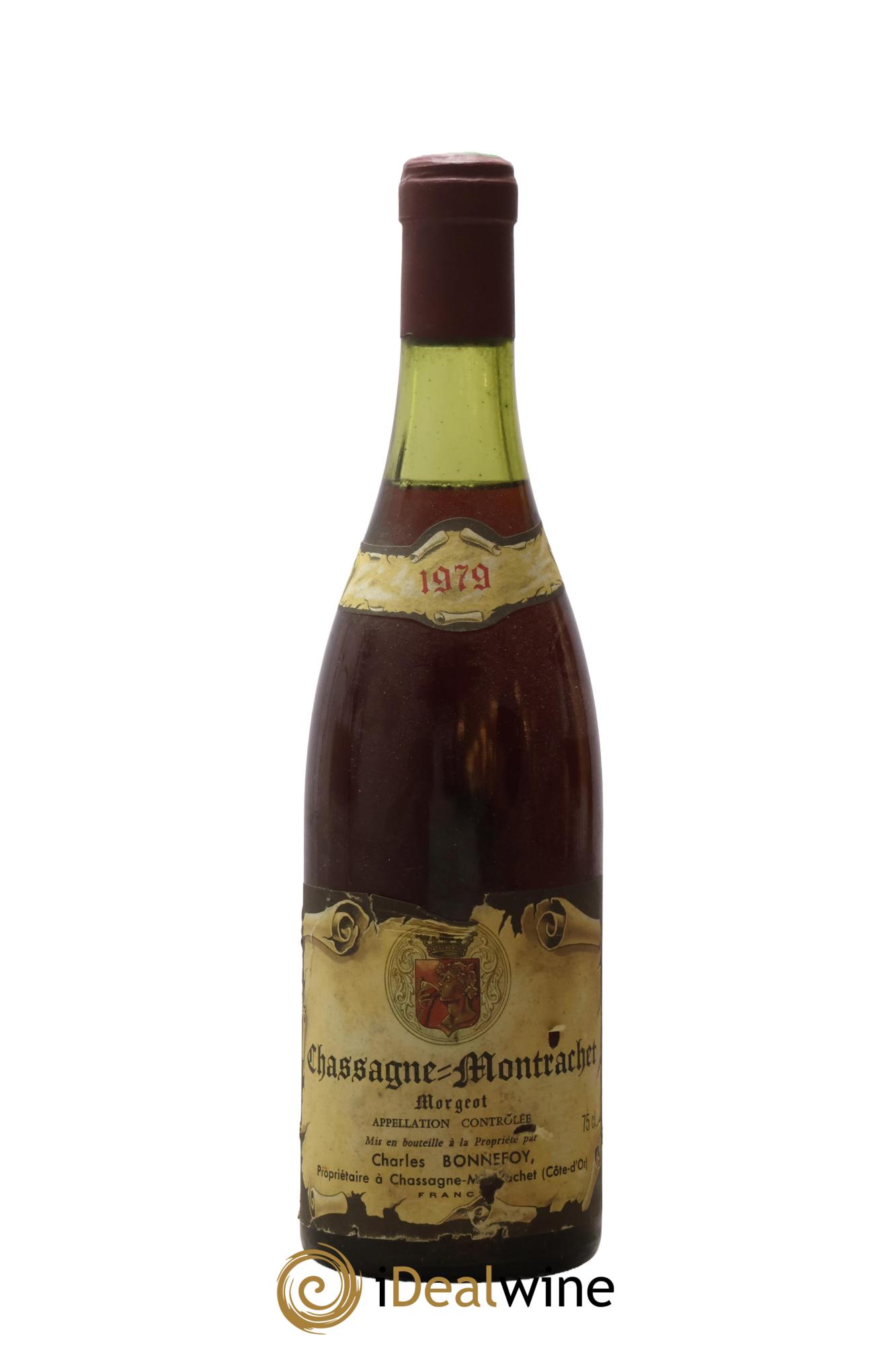Chassagne-Montrachet 1er Cru Morgeot Charles Bonnefoy 1979 - Lot de 1 bouteille - 0