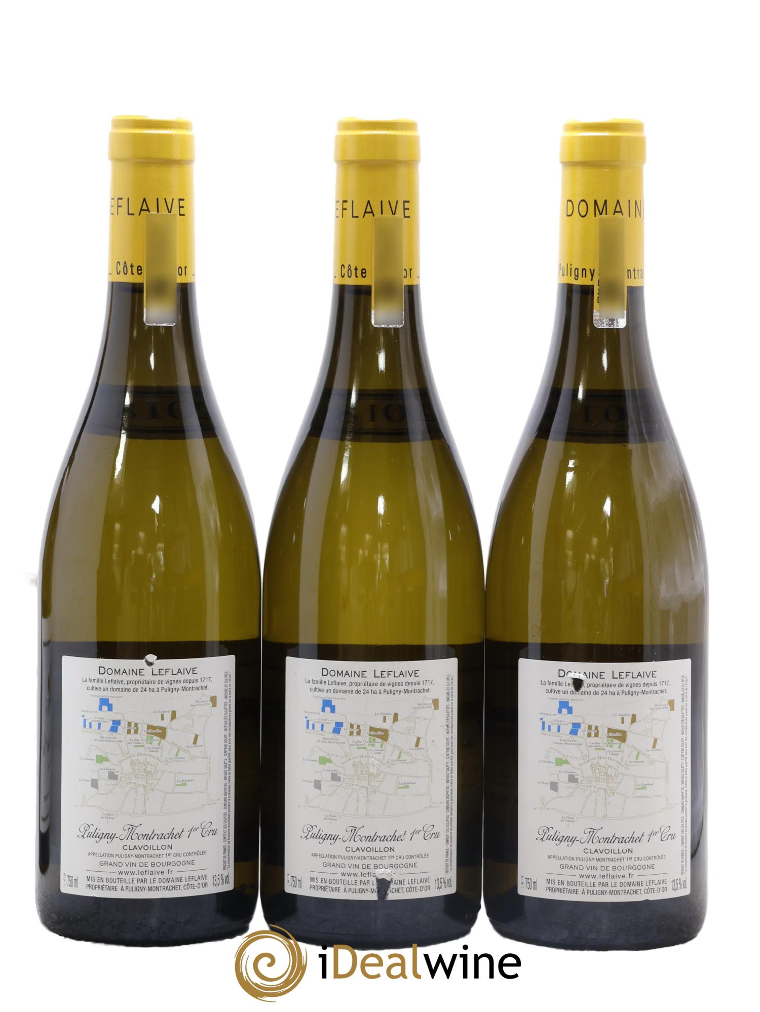 Puligny-Montrachet 1er Cru Clavoillon Leflaive (Domaine) 2018 - Lot de 3 bouteilles - 1