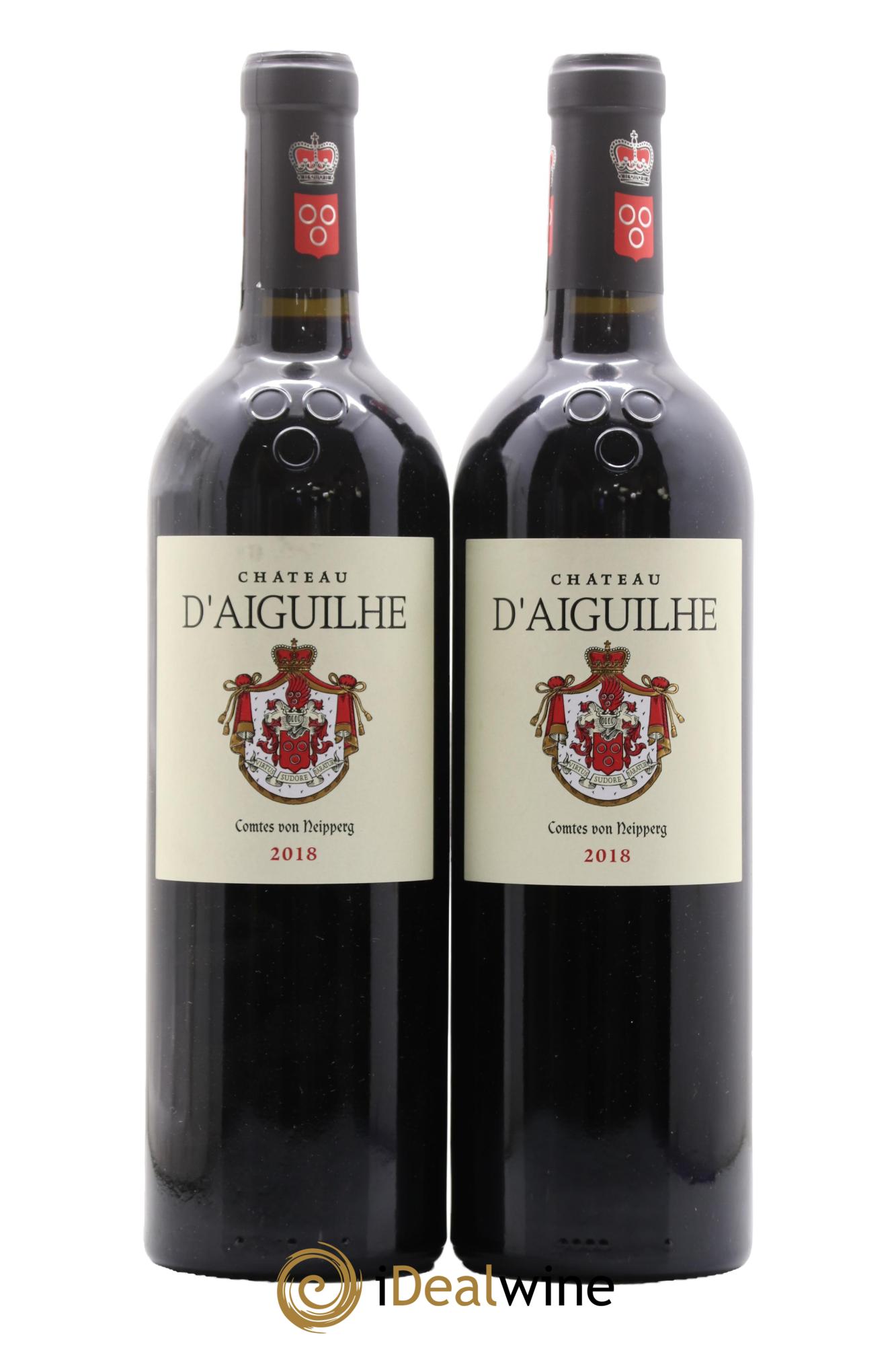 Château d' Aiguilhe 2018 - Lotto di 2 bottiglie - 0