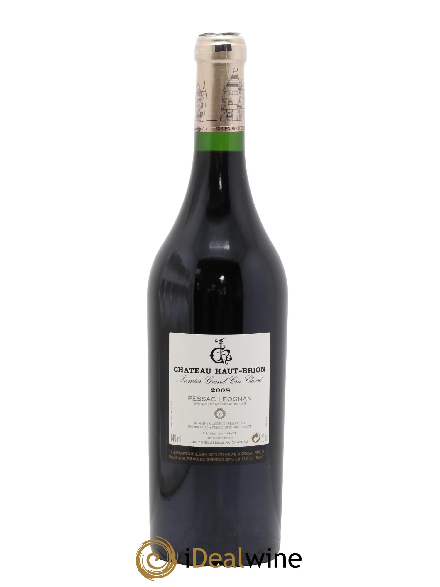 Château Haut Brion 1er Grand Cru Classé 2008 - Lotto di 1 bottiglia - 1