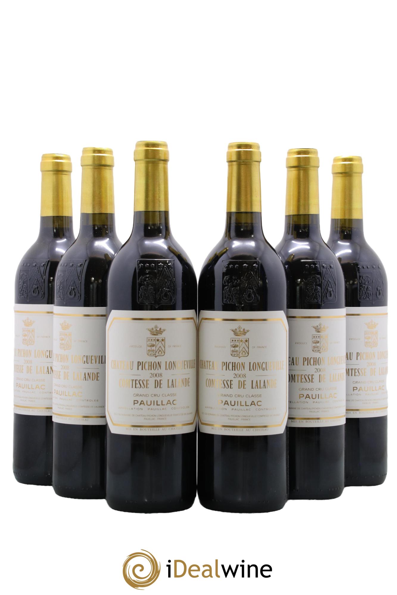 Château Pichon Longueville Comtesse de Lalande 2ème Grand Cru Classé 2008 - Lot of 6 bottles - 0