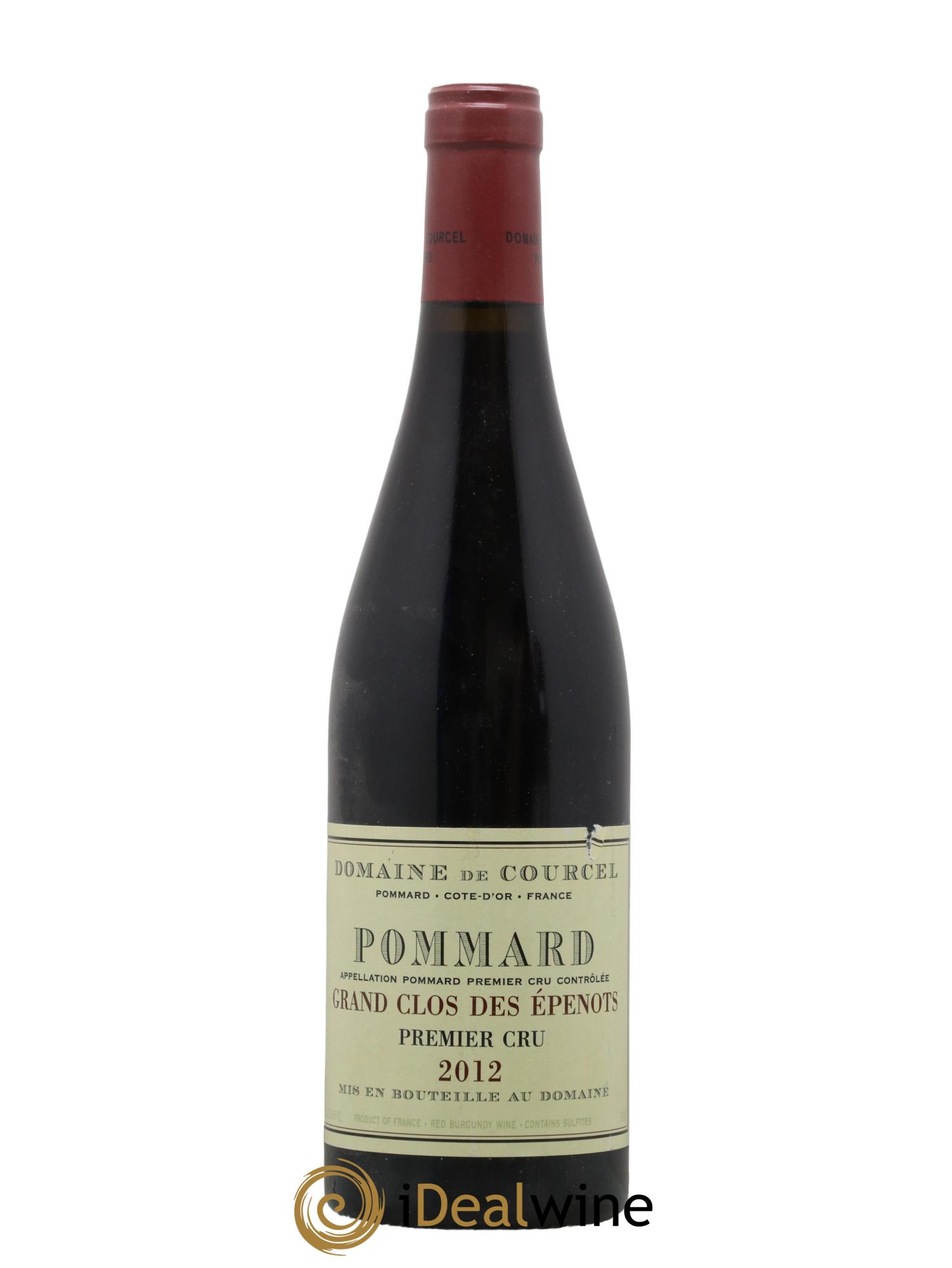 Pommard 1er Cru Grand Clos des Epenots de Courcel (Domaine) 2012 - Lot de 1 bouteille - 0
