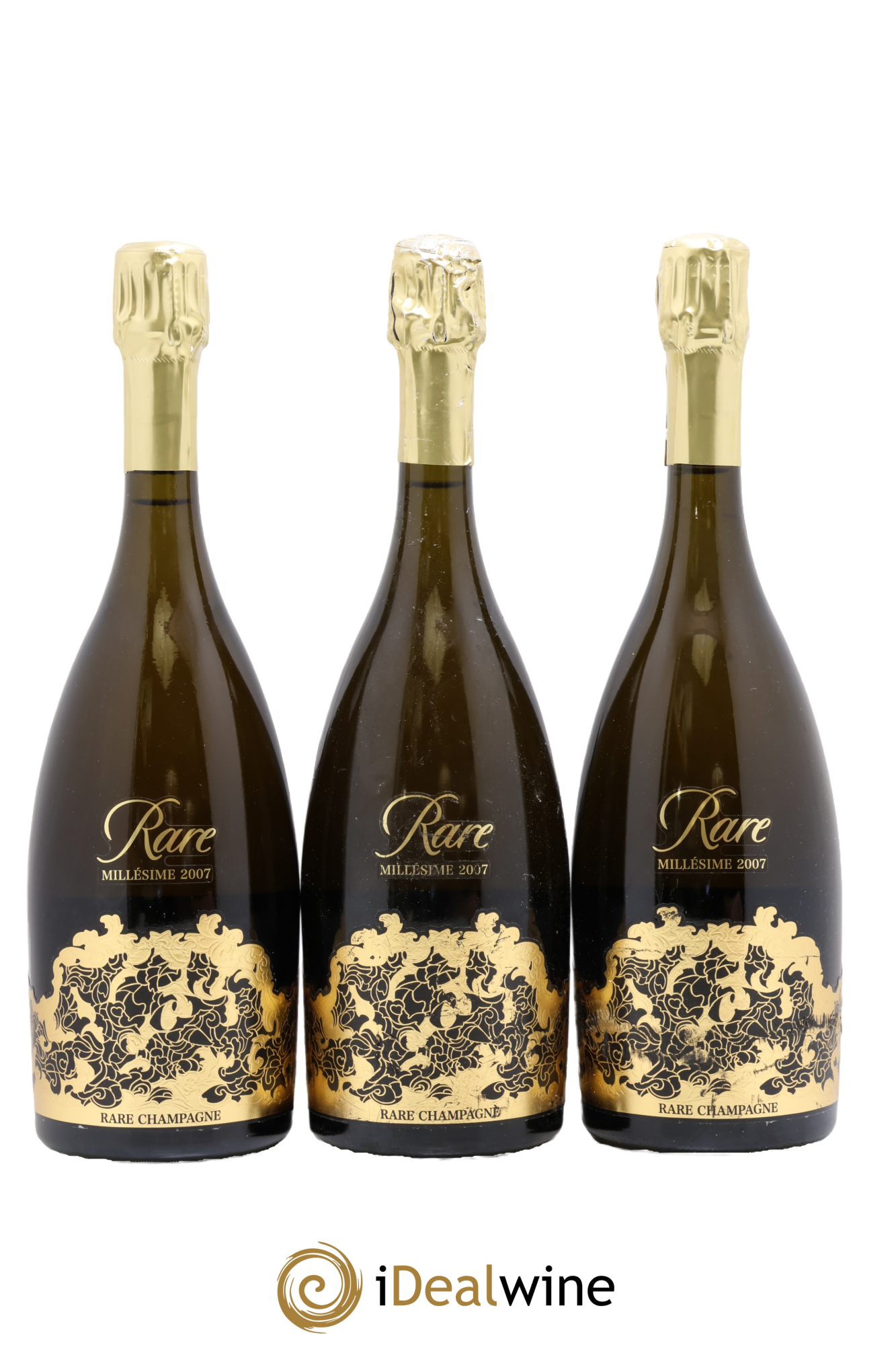 Rare Piper Heidsieck 2007 - Lot de 3 bouteilles - 0