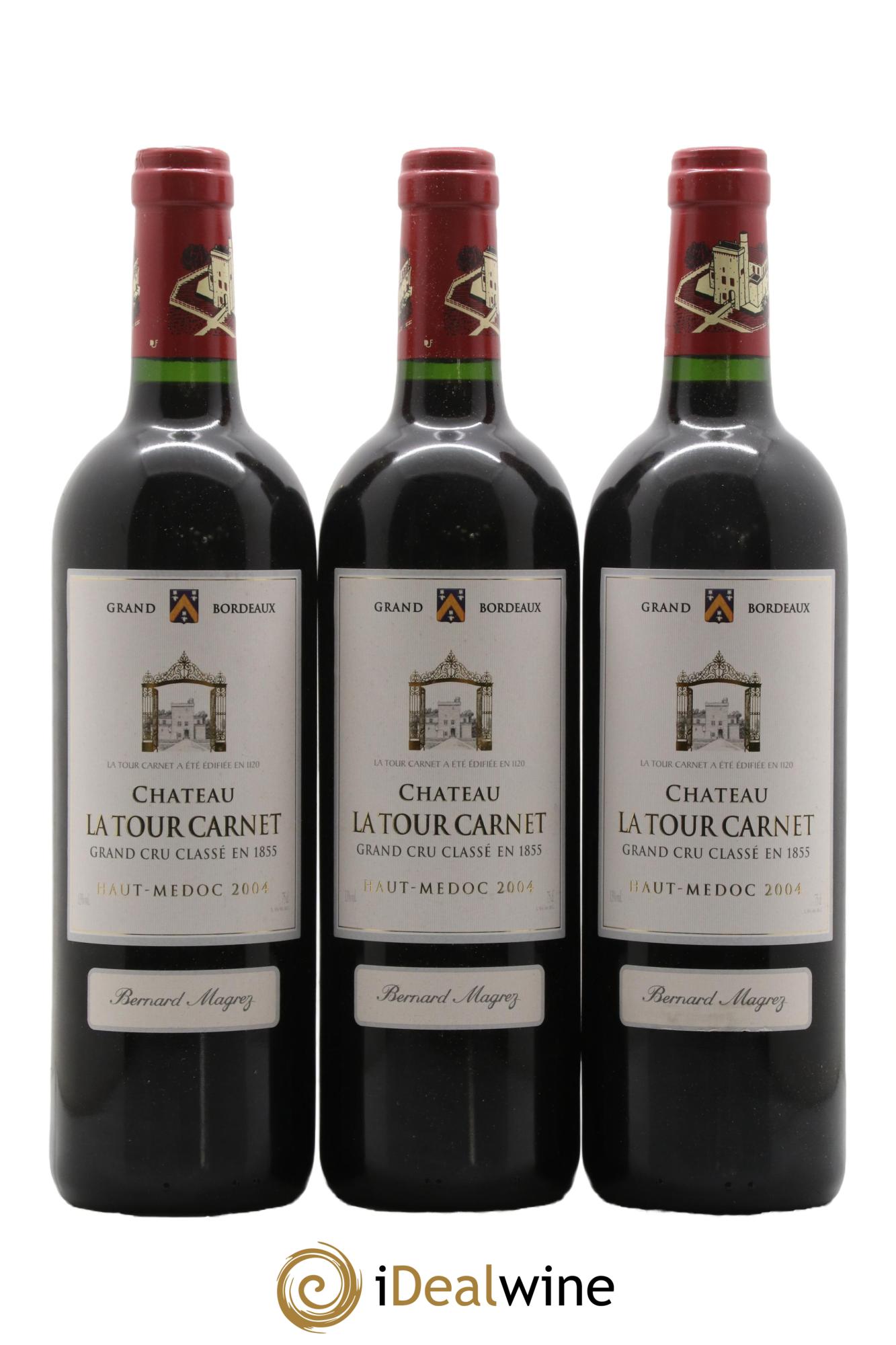 Château la Tour Carnet 4ème Grand Cru Classé 2004 - Lot of 6 bottles - 2