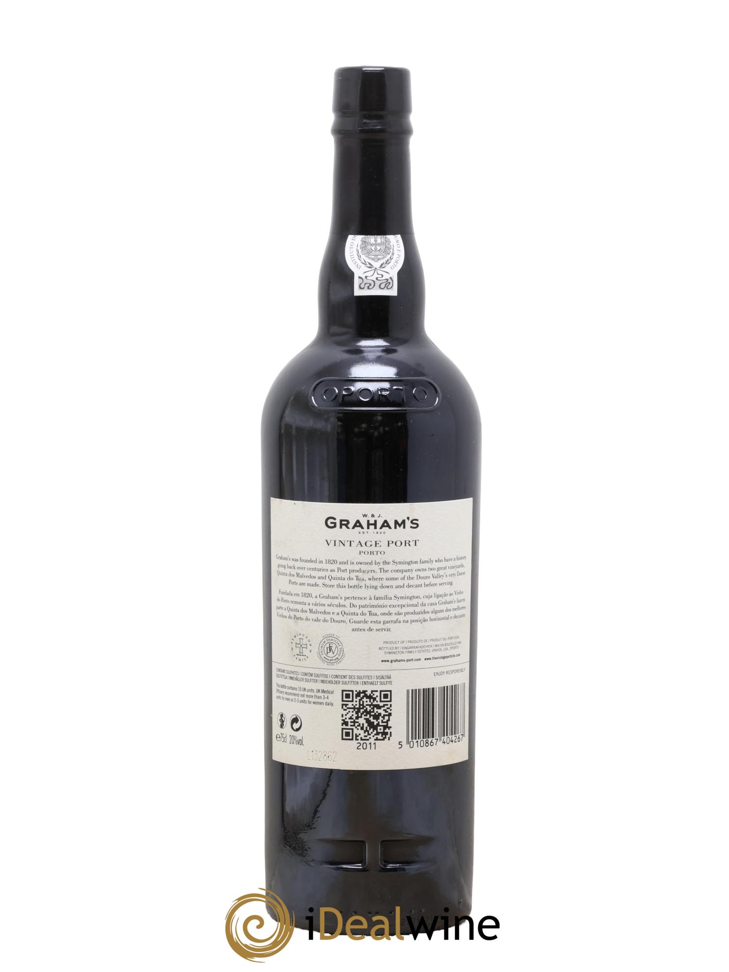 Porto W&J Graham' Vintage 2011 - Lotto di 1 bottiglia - 1
