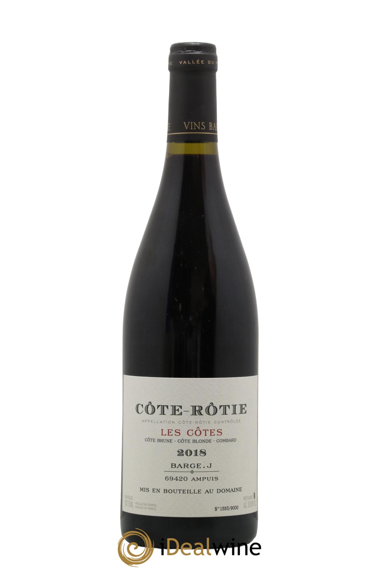 Côte-Rôtie Les Côtes Barge (Domaine) 2018 - Lot de 1 bouteille - 0