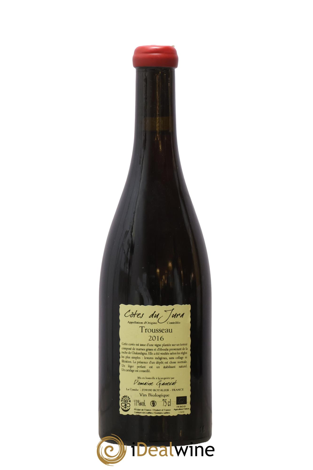 Côtes du Jura Plein Sud Jean-François Ganevat (Domaine) 2016 - Lot de 1 bouteille - 1