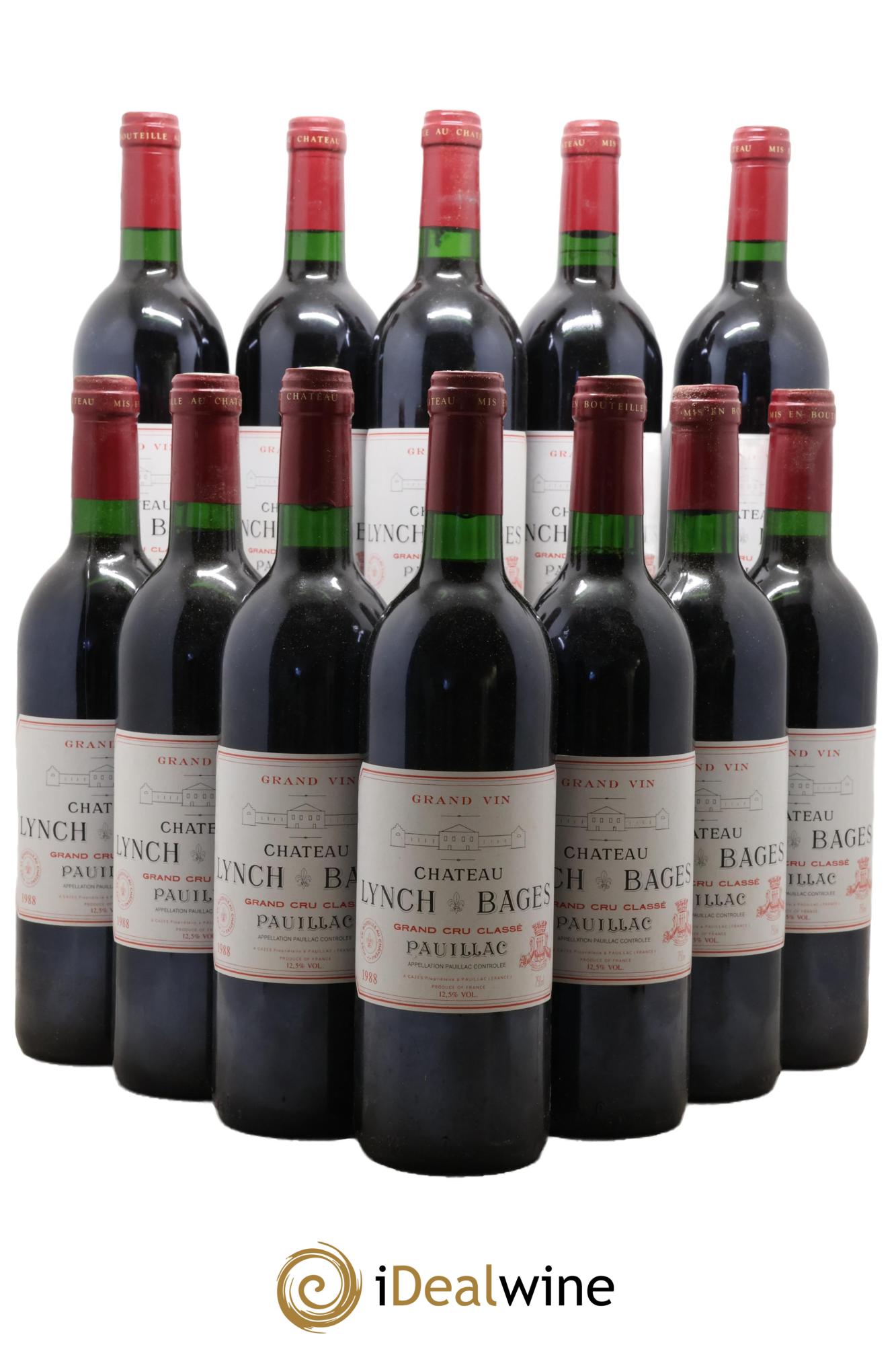 Château Lynch Bages 5ème Grand Cru Classé 1988 - Lotto di 12 bottiglie - 0