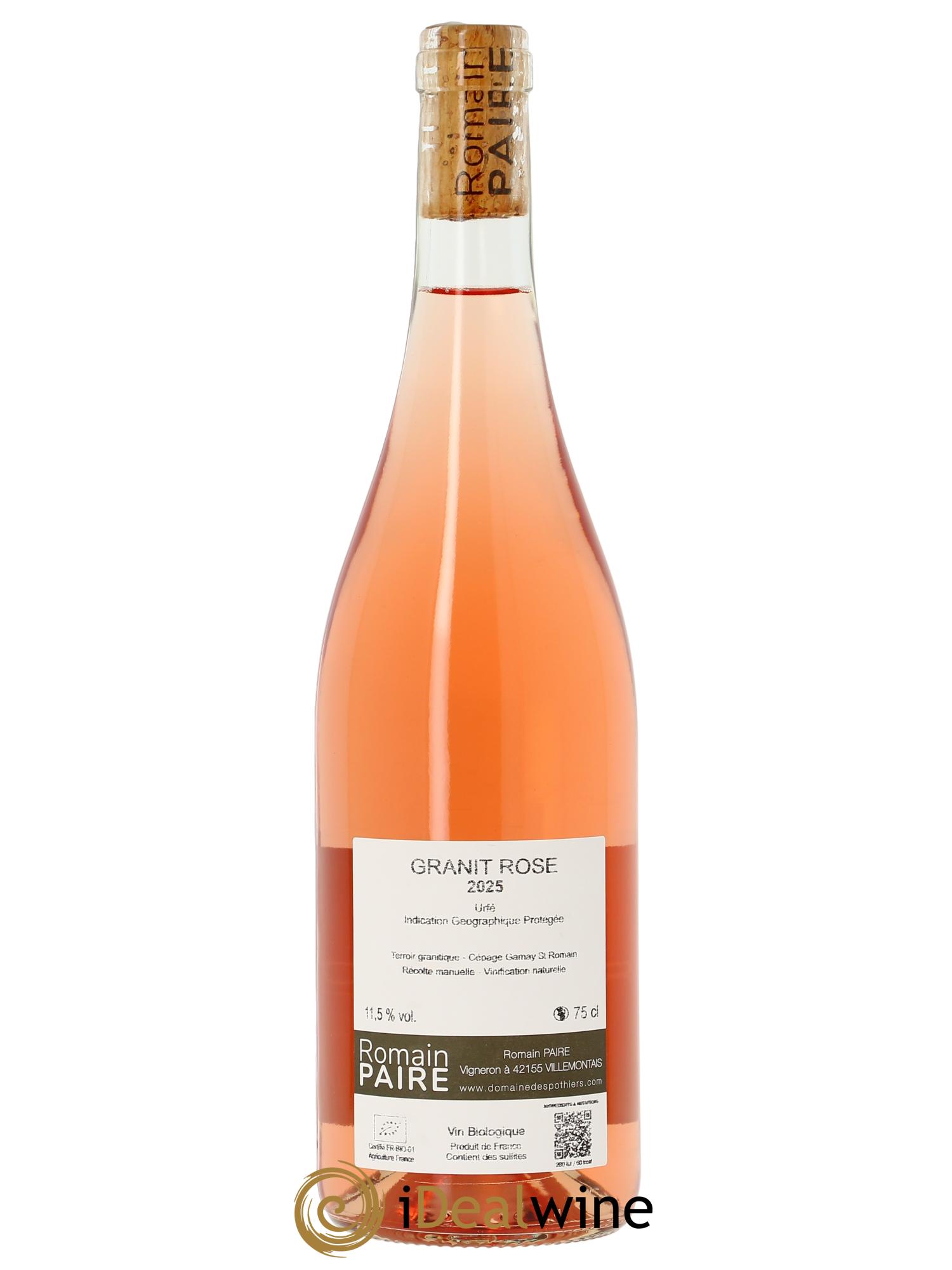 Urfé Granit rosé Domaine des Pothiers  2025 - Lot de 1 bouteille - 1