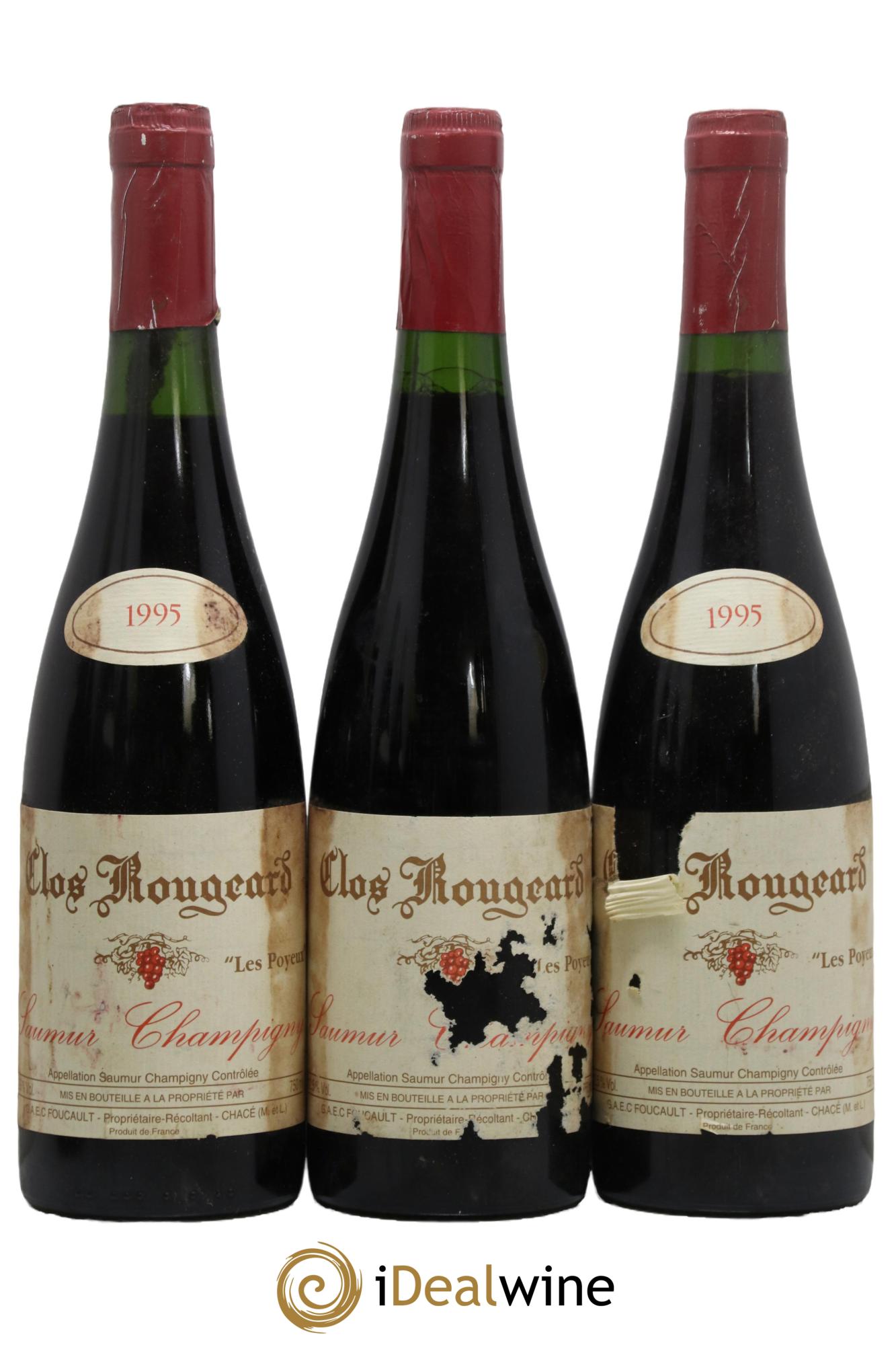 Saumur-Champigny Les Poyeux Clos Rougeard  1995 - Posten von 3 Flaschen - 0