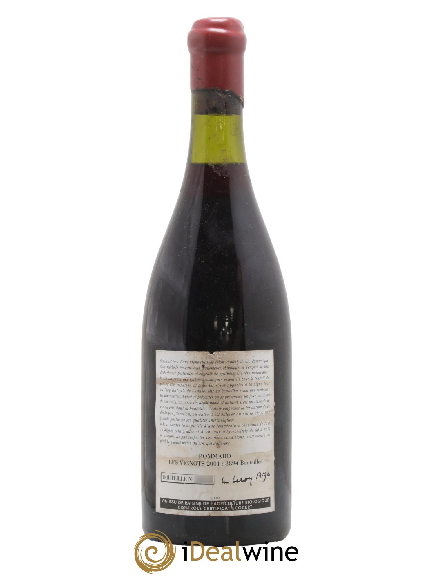 Pommard Les Vignots Leroy (Domaine) 2001 - Lotto di 1 bottiglia - 1