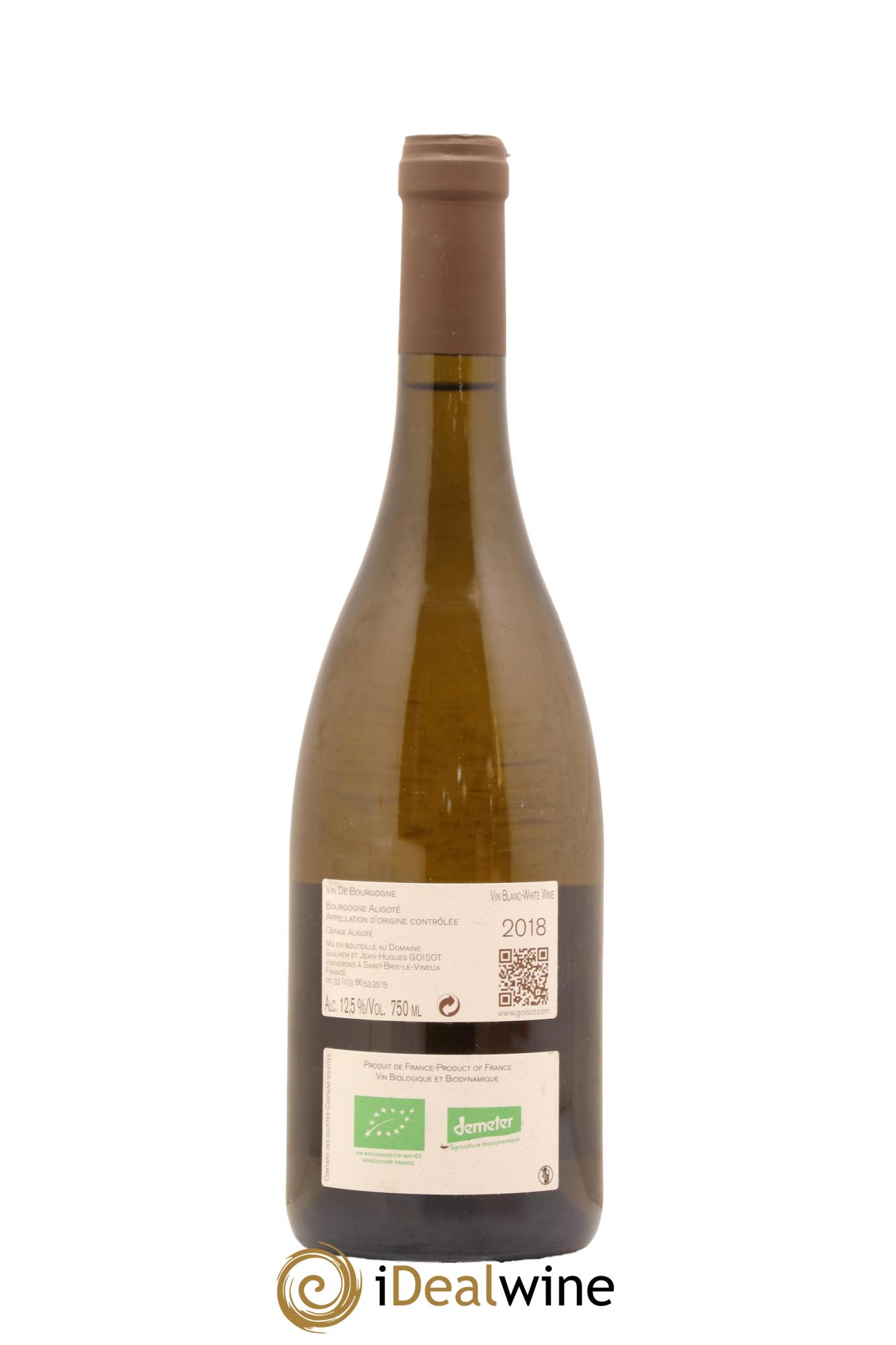 Bourgogne Aligote Goisot 2018 - Lot de 1 bouteille - 1