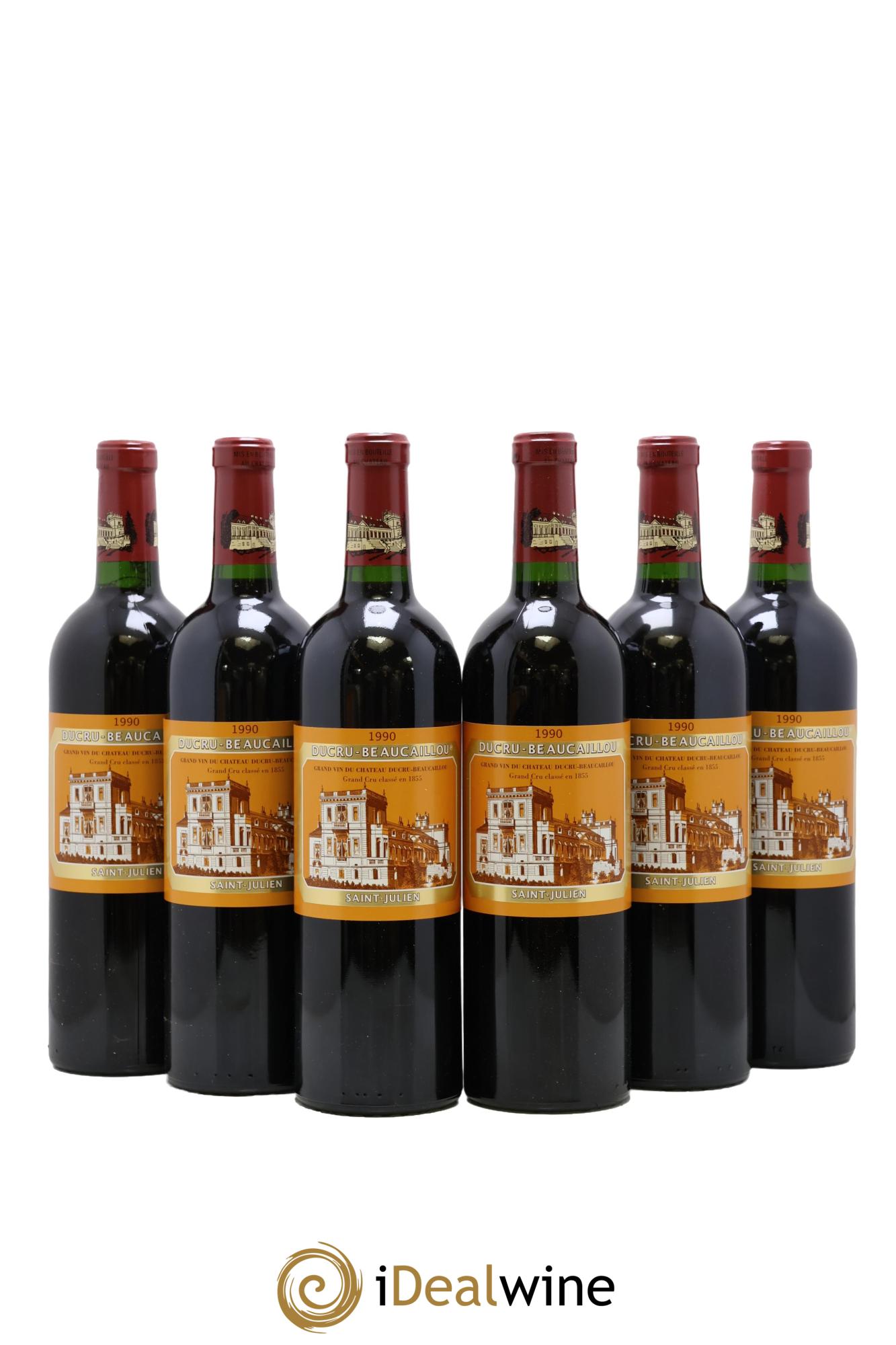 Château Ducru Beaucaillou 2ème Grand Cru Classé 1990 - Lot de 6 bouteilles - 0