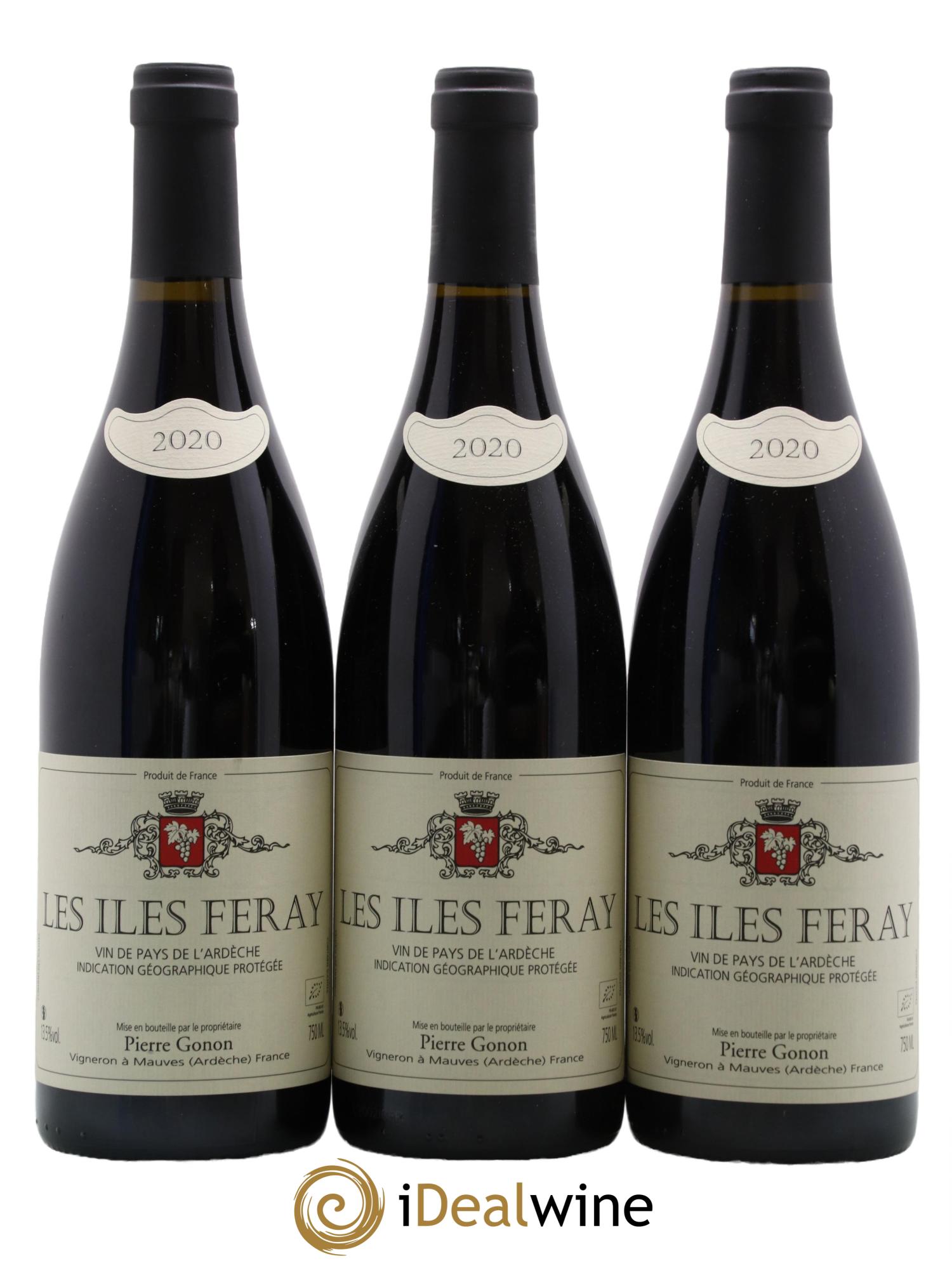 Ardèche Les Iles Feray Gonon (Domaine) 2020 - Lot de 3 bouteilles - 0