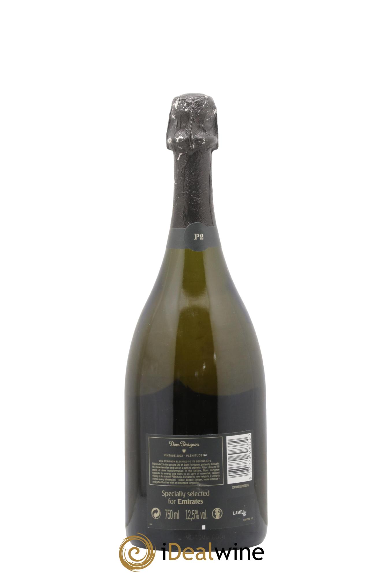 2eme Plénitude (P2) Dom Pérignon 2003 - Posten von 1 Flasche - 1