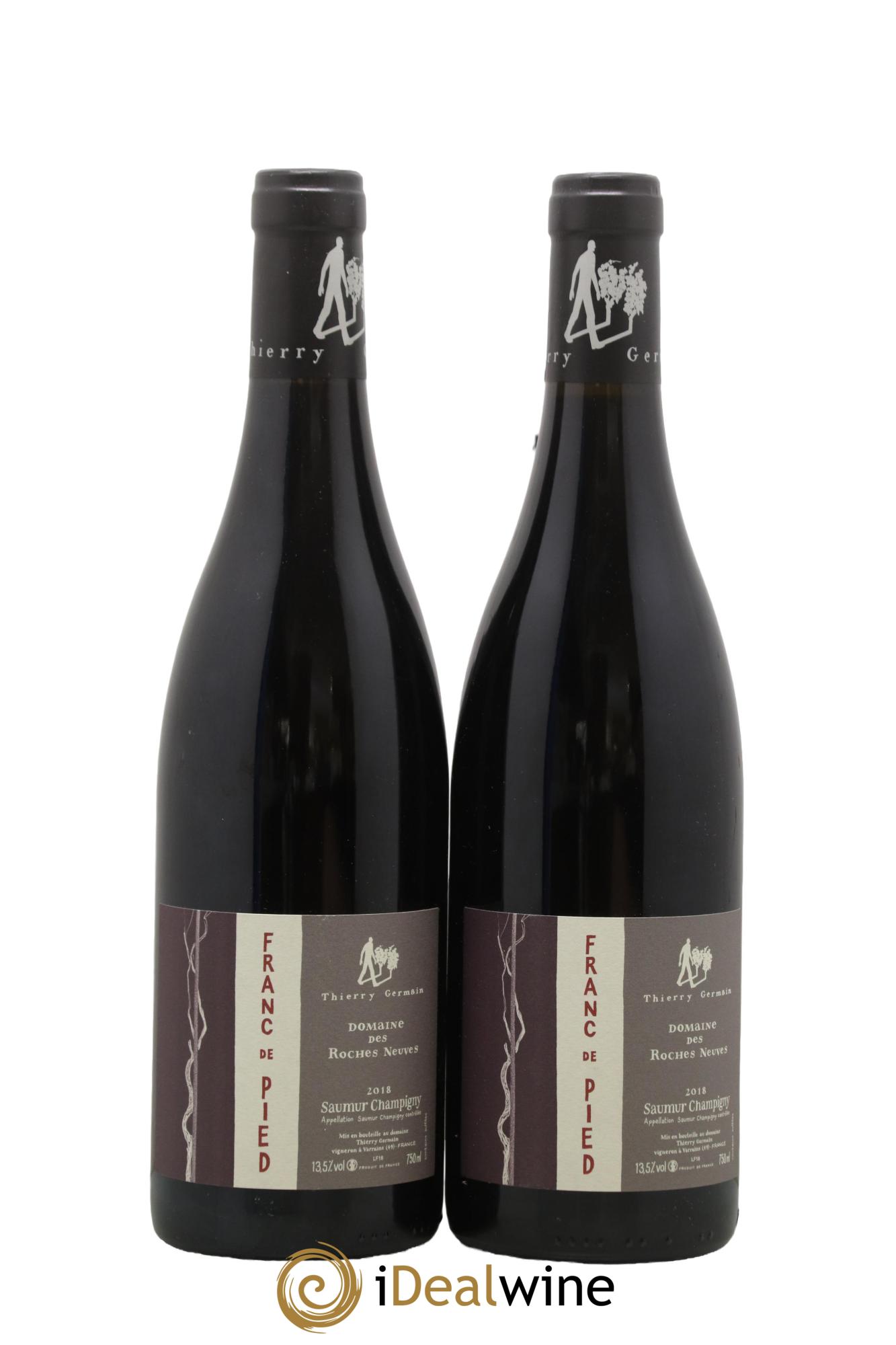 Saumur-Champigny Franc de pied Domaine des Roches Neuves - Thierry Germain 2018 - Lot of 2 bottles - 0