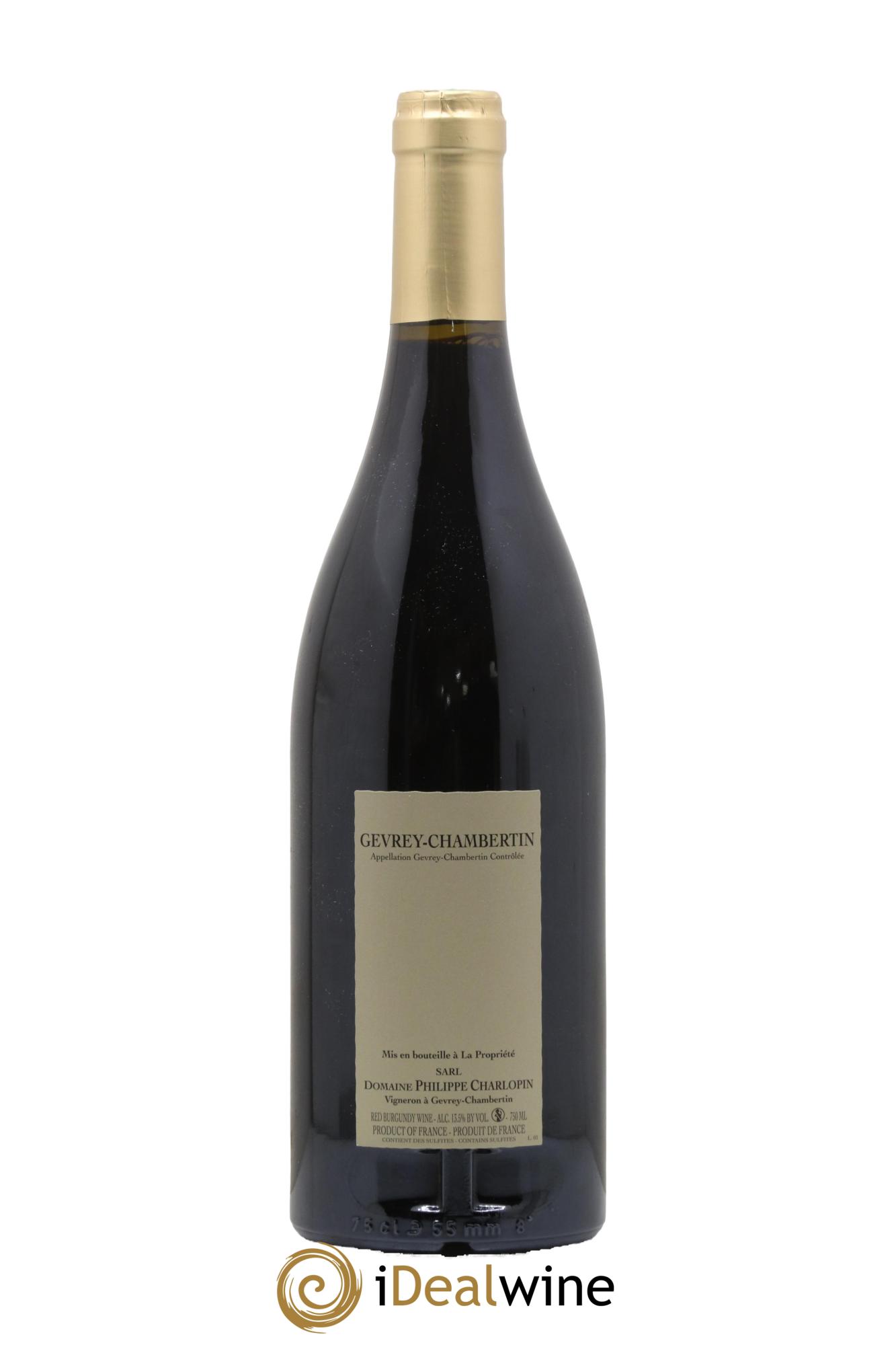 Gevrey-Chambertin Terres Blanches Philippe Charlopin 2020 - Lot de 1 bouteille - 1