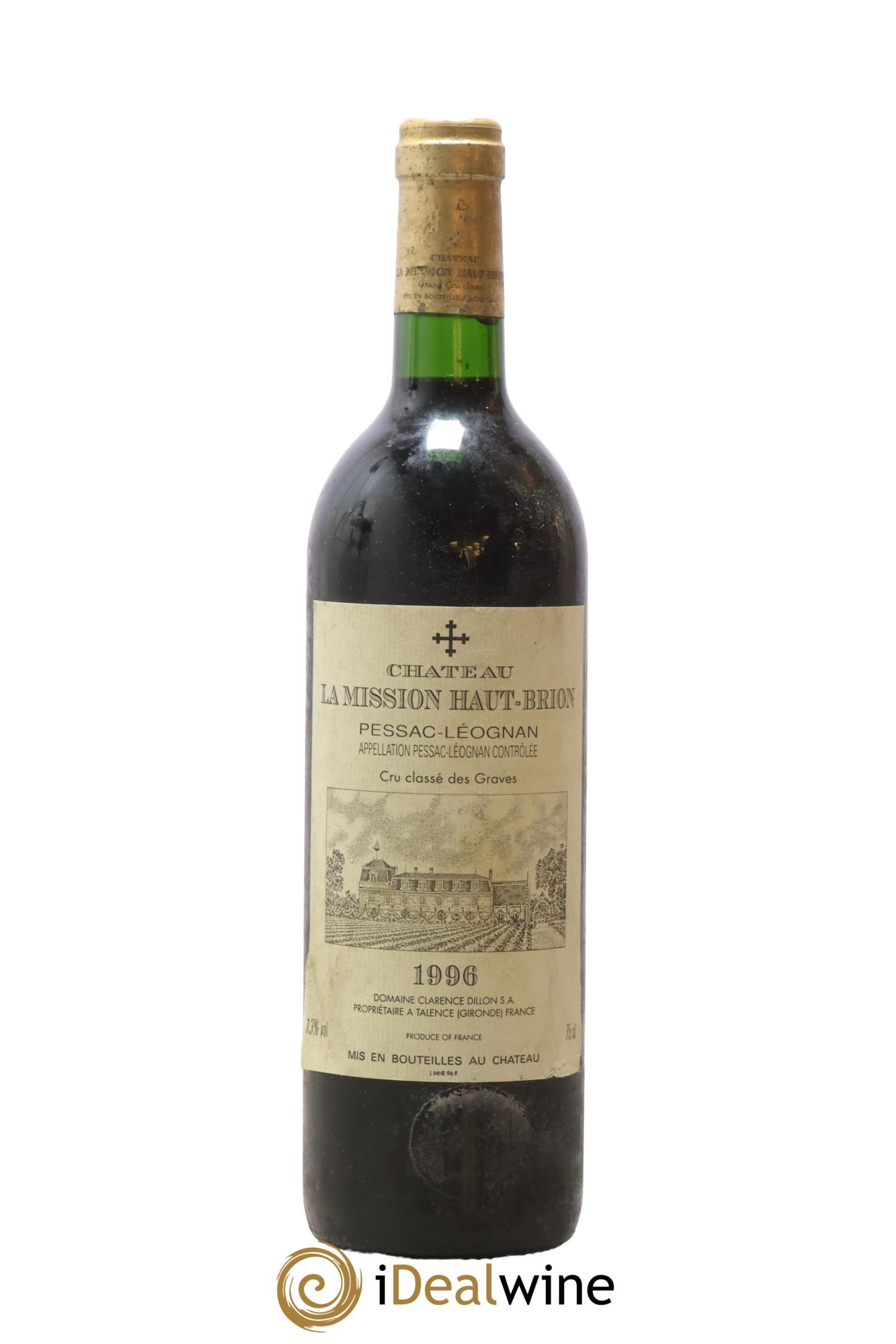 Château la Mission Haut-Brion Cru Classé de Graves 1996 - Lot de 1 bouteille - 0