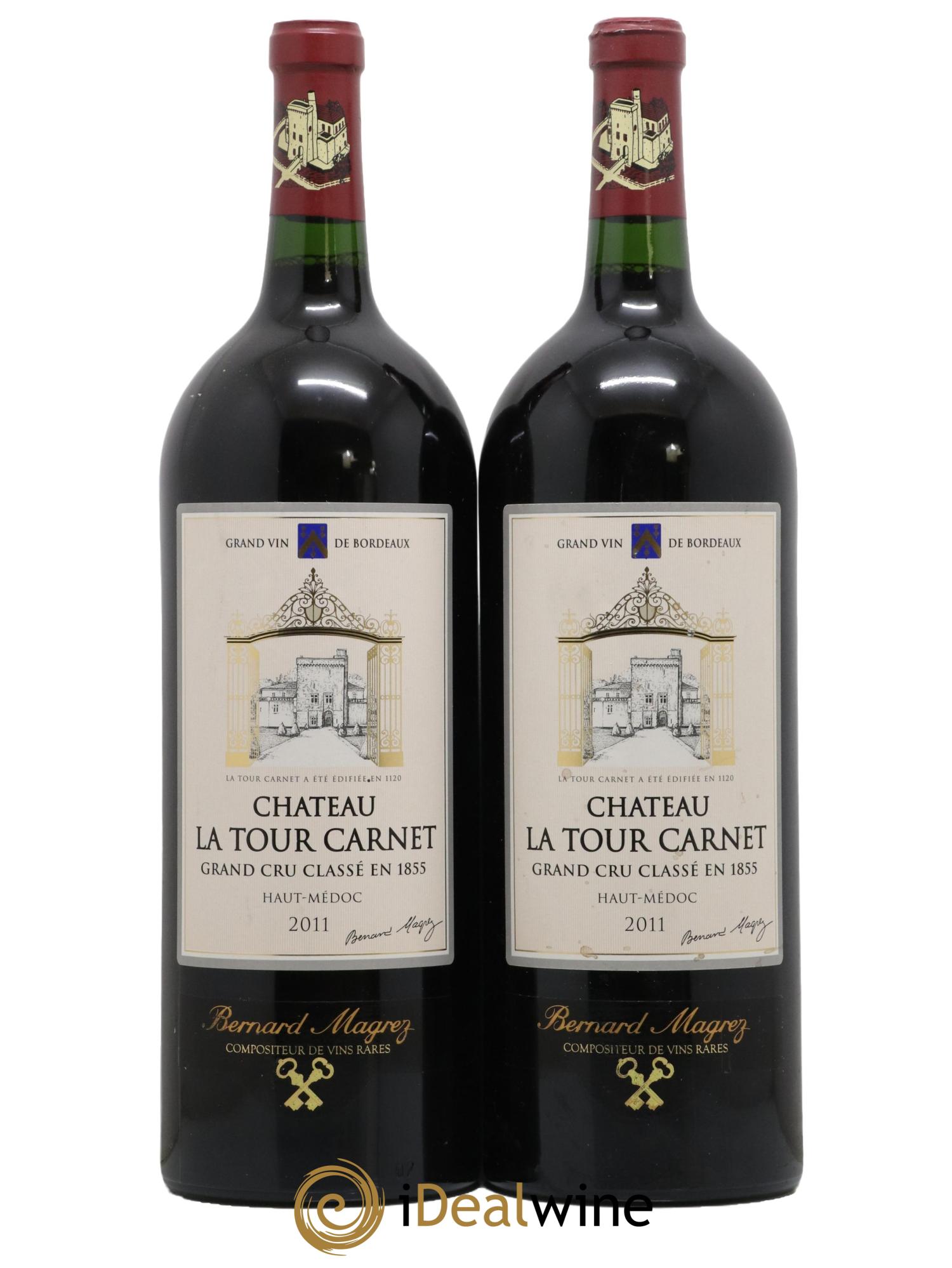 Château la Tour Carnet 4ème Grand Cru Classé 2011 - Lot de 2 magnums - 0