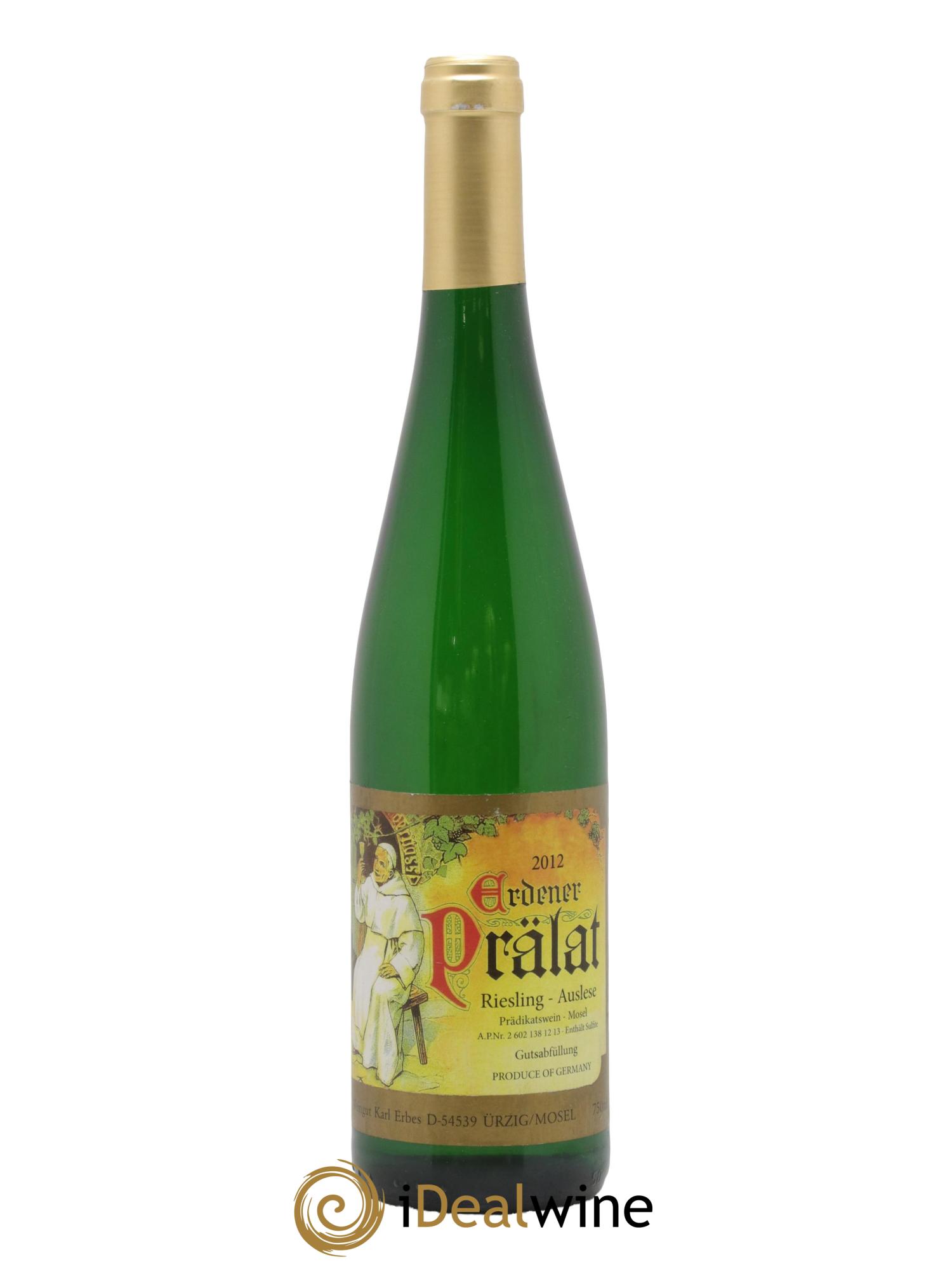 Allemagne Mosel-Saar Erdener Prälat Riesling Auslese Karl Erbes 2012 - Lotto di 1 bottiglia - 0