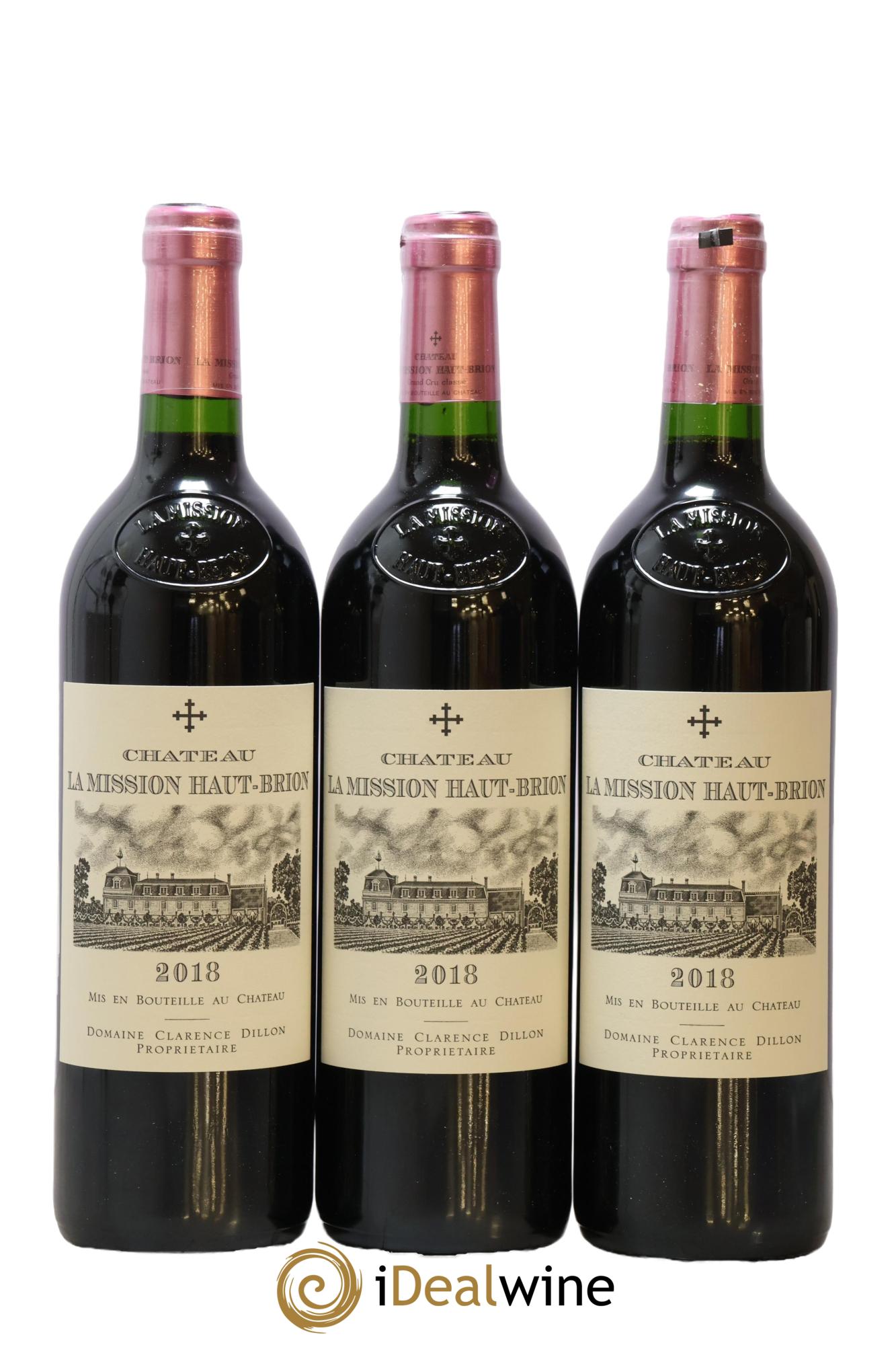 Château la Mission Haut-Brion Cru Classé de Graves 2018 - Lot of 6 bottles - 1