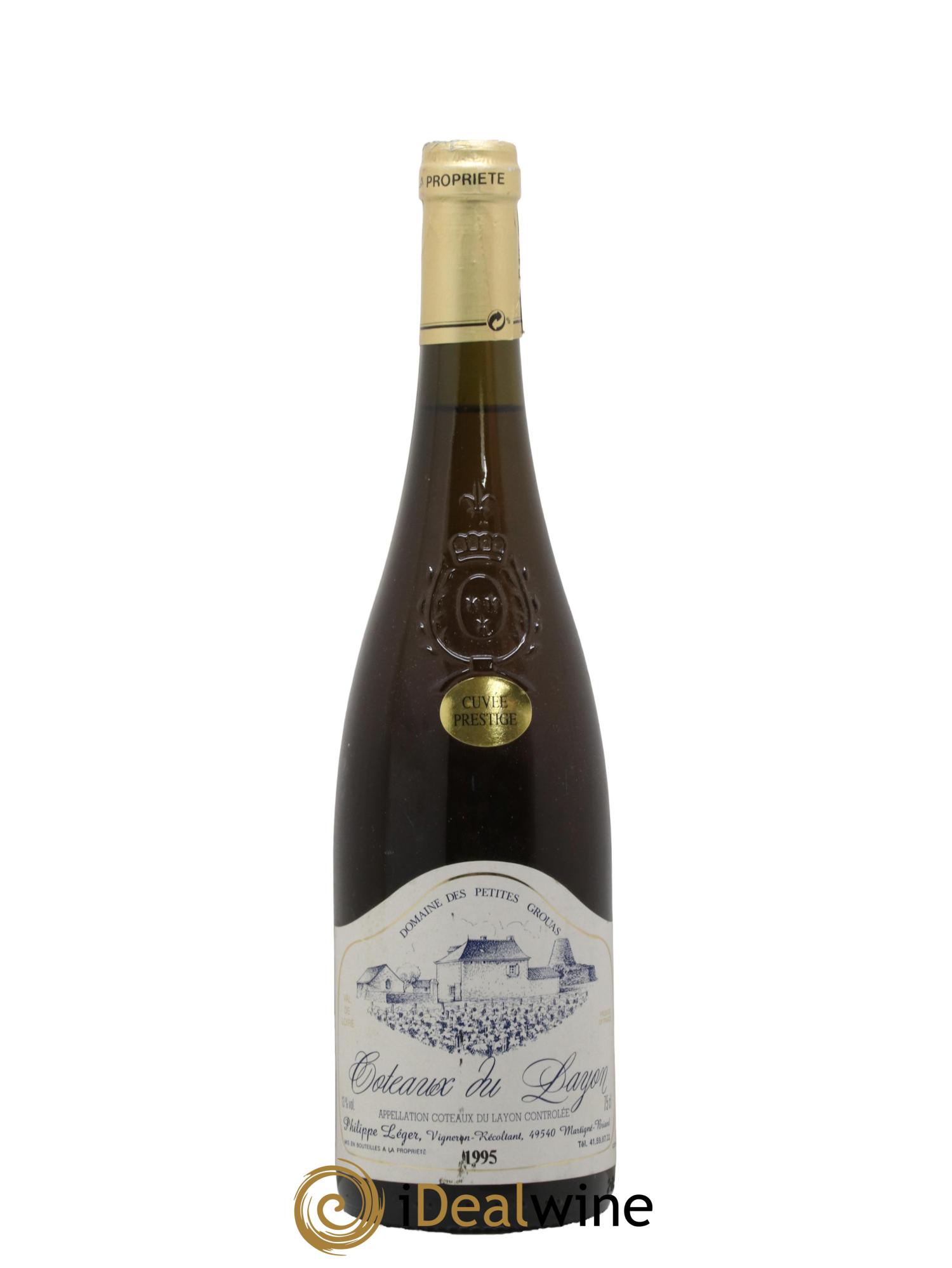 Coteaux du Layon Cuvée Prestige Domaine des Petits Grouas 1995 - Lot de 1 bouteille - 0
