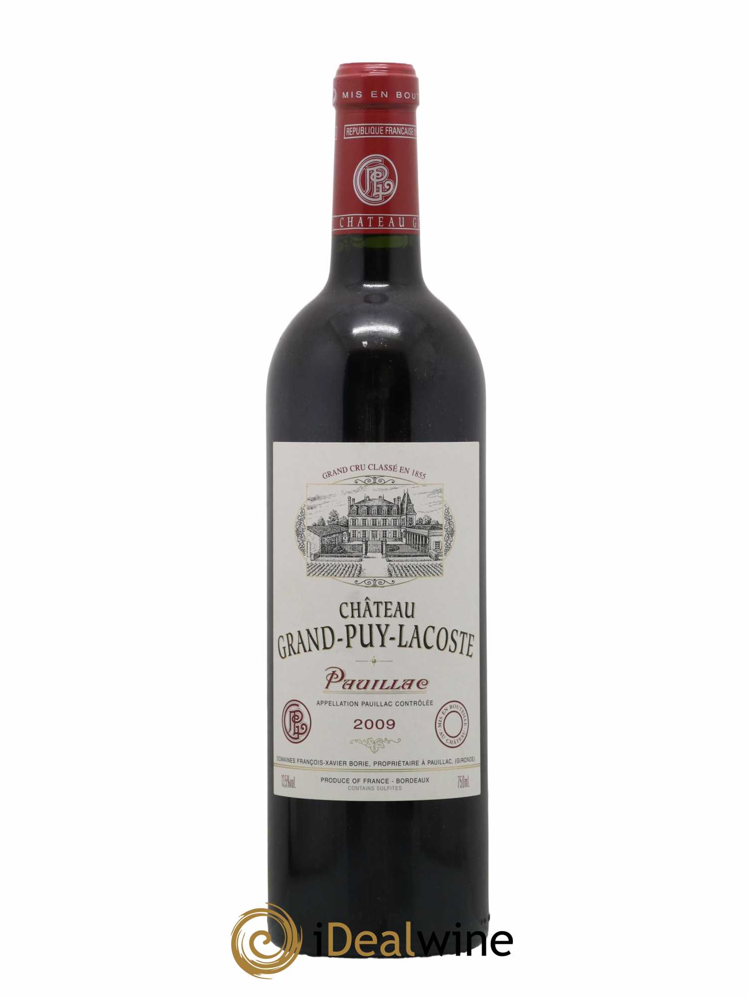 Château Grand Puy Lacoste 5ème Grand Cru Classé 2009 - Lot de 1 bouteille - 0
