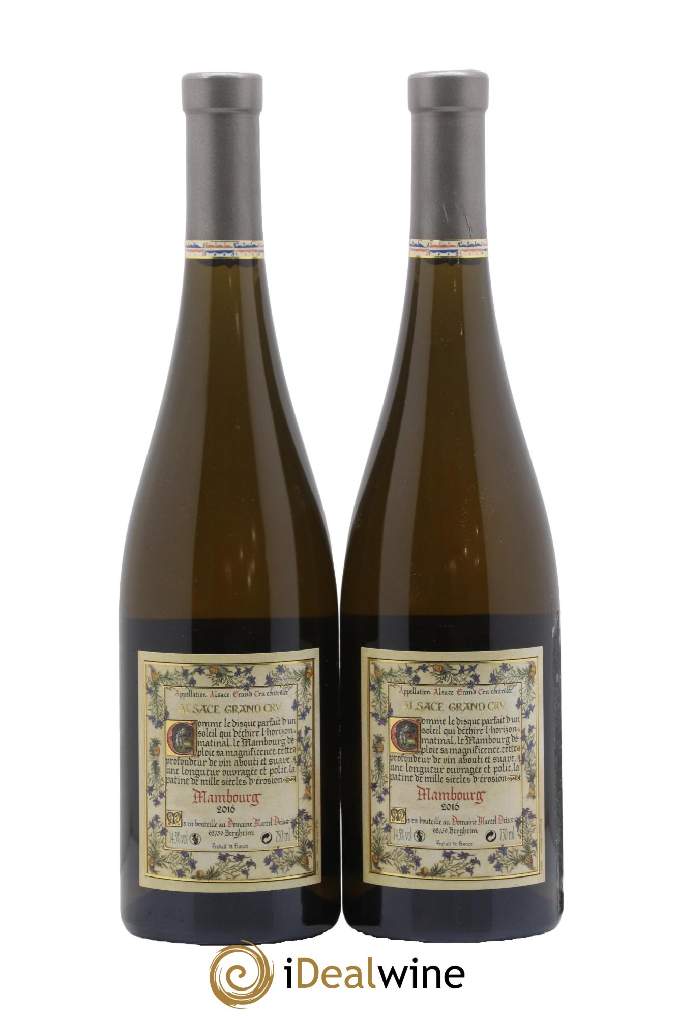 Alsace Grand Cru Mambourg Marcel Deiss (Domaine) 2016 - Lot of 2 bottles - 1