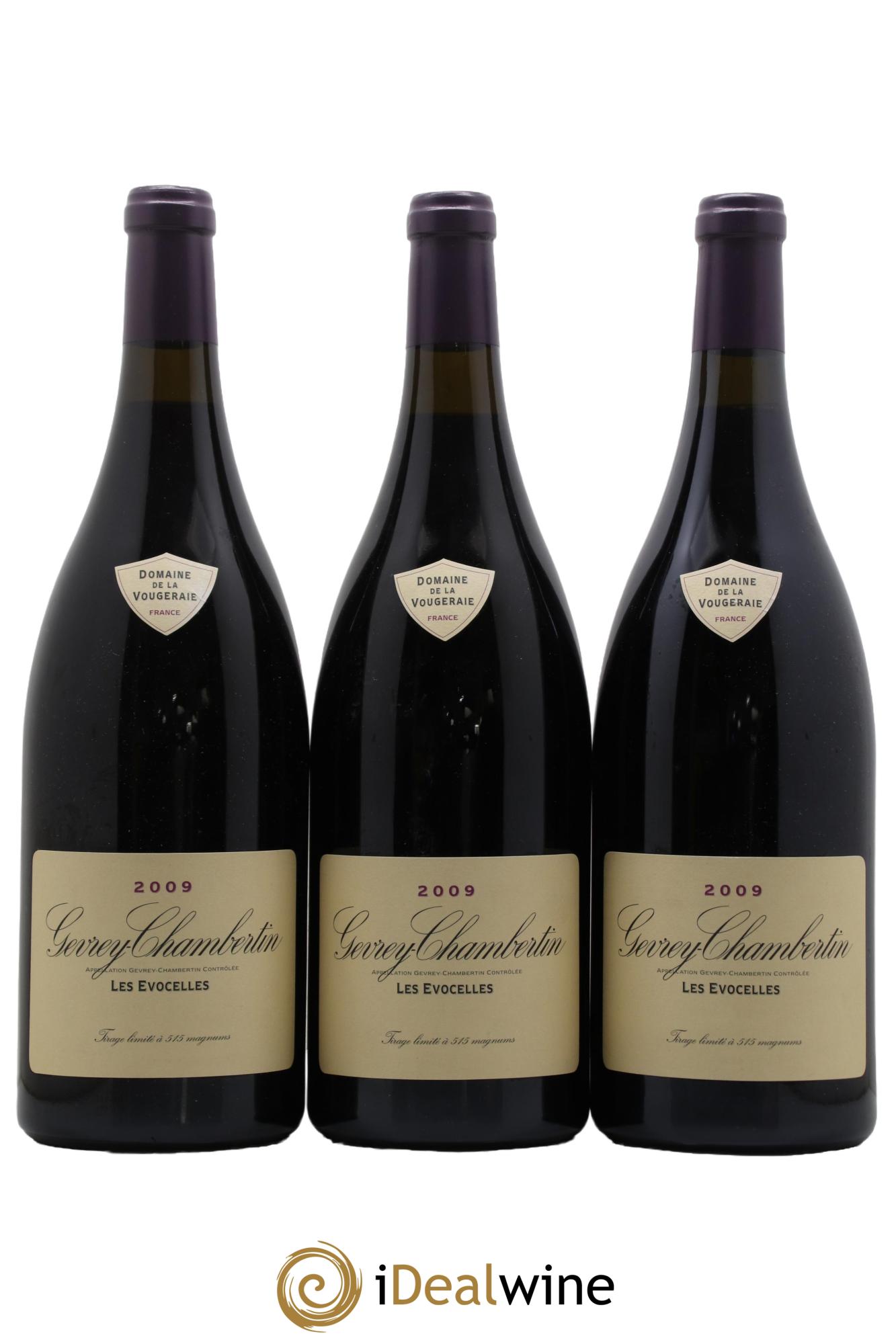 Gevrey-Chambertin Les Evocelles La Vougeraie 2009 - Lot de 3 magnums - 0