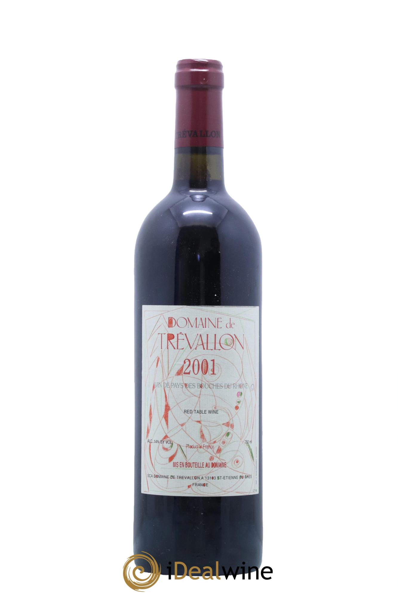 VDP Bouches du Rhône Trévallon (Domaine de) Eloi Dürrbach 2001 - Lot de 1 bouteille - 0