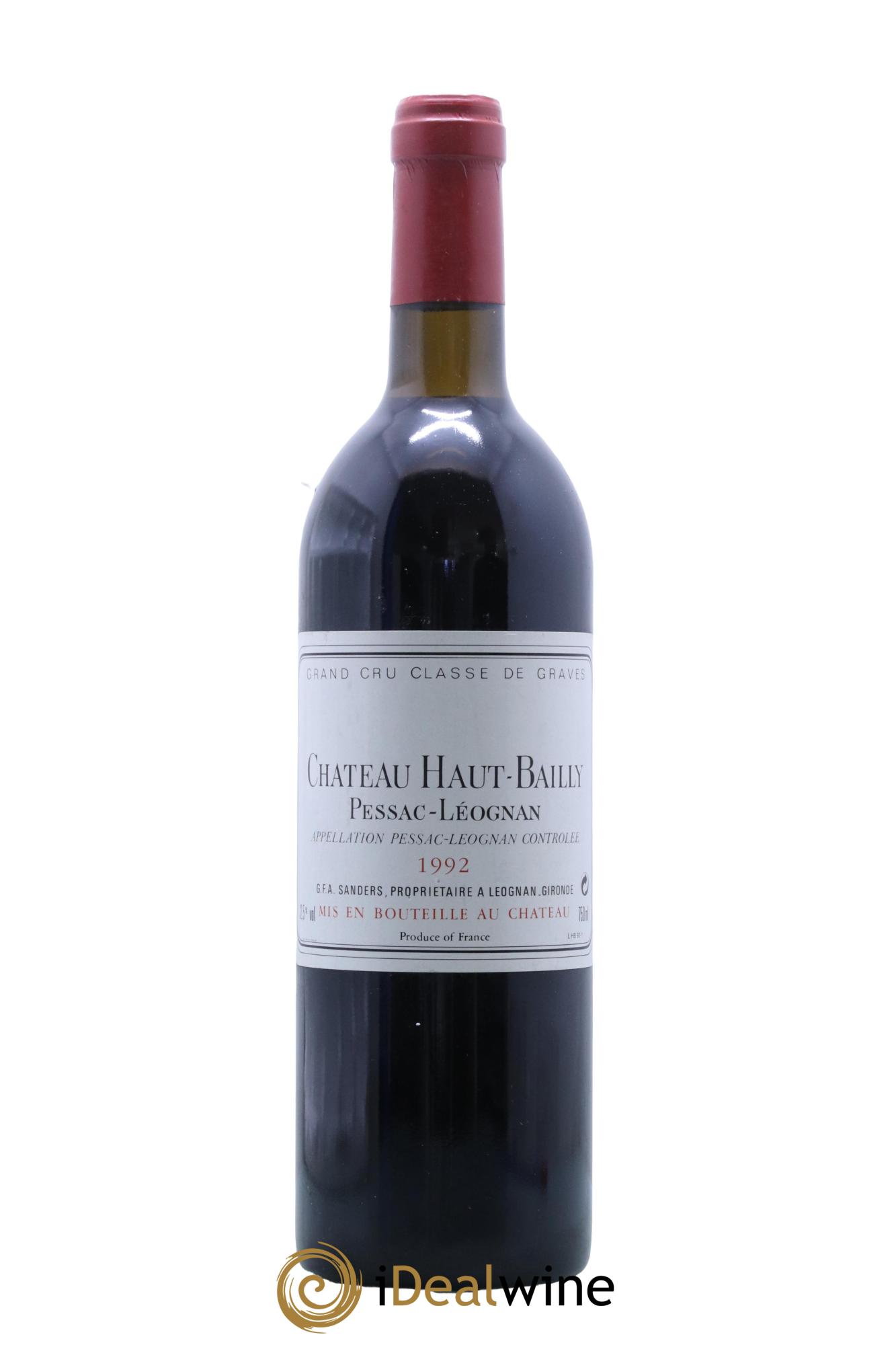 Château Haut-Bailly Cru Classé de Graves 1992 - Lot de 1 bouteille - 0