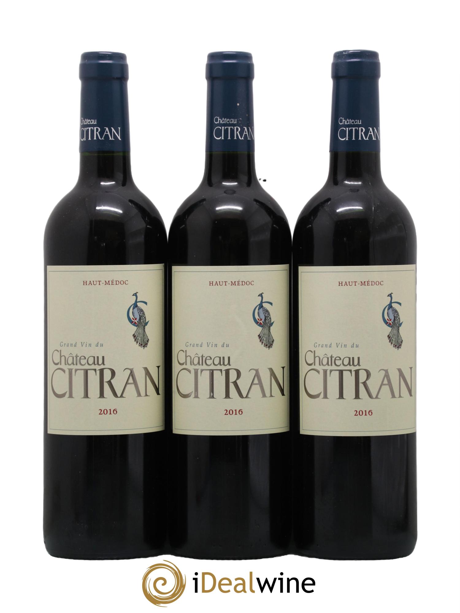 Château Citran Cru Bourgeois 2016 - Lot of 3 bottles - 0