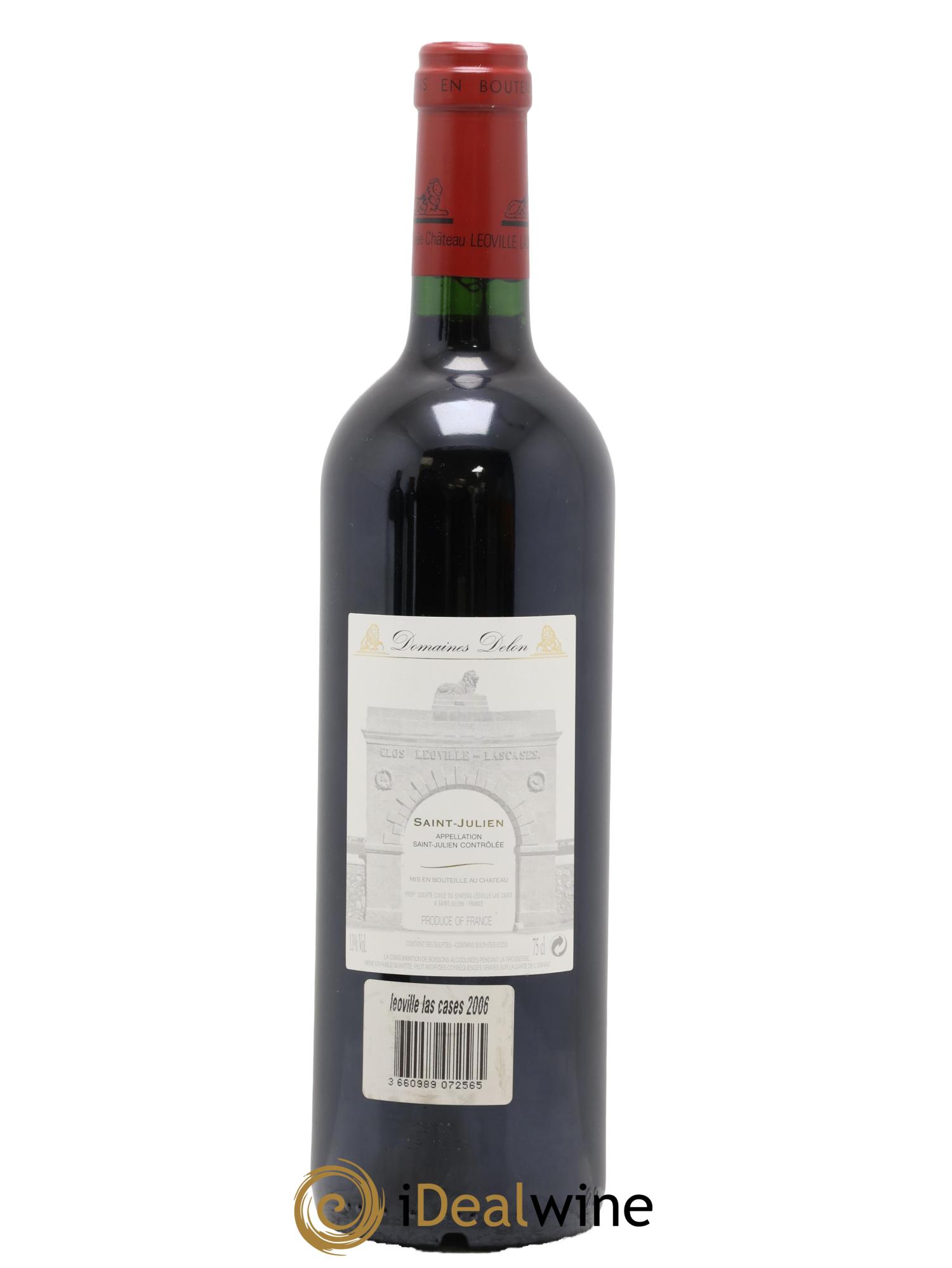 Château Léoville Las Cases 2ème Grand Cru Classé 2006 - Lot de 1 bouteille - 1