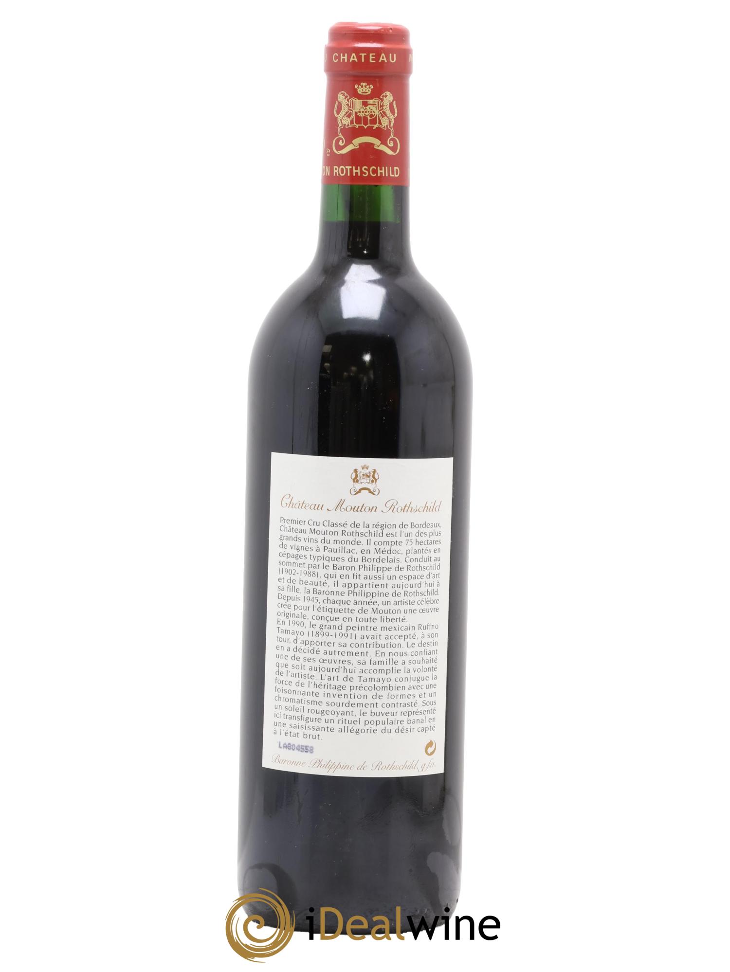 Château Mouton Rothschild 1er Grand Cru Classé 1998 - Lot of 1 bottle - 1