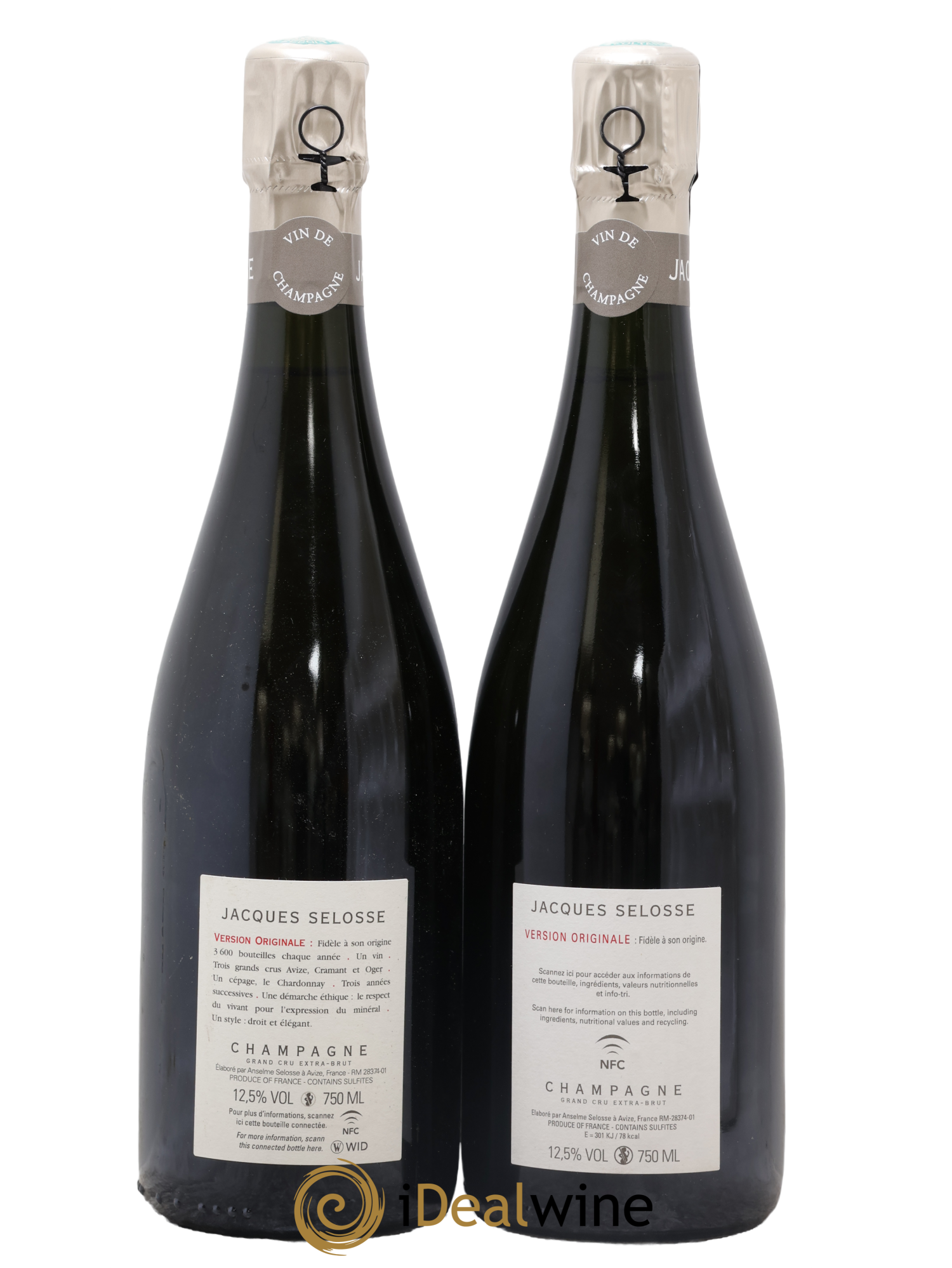 Version Originale Jacques Selosse - Lotto di 2 bottiglie - 1
