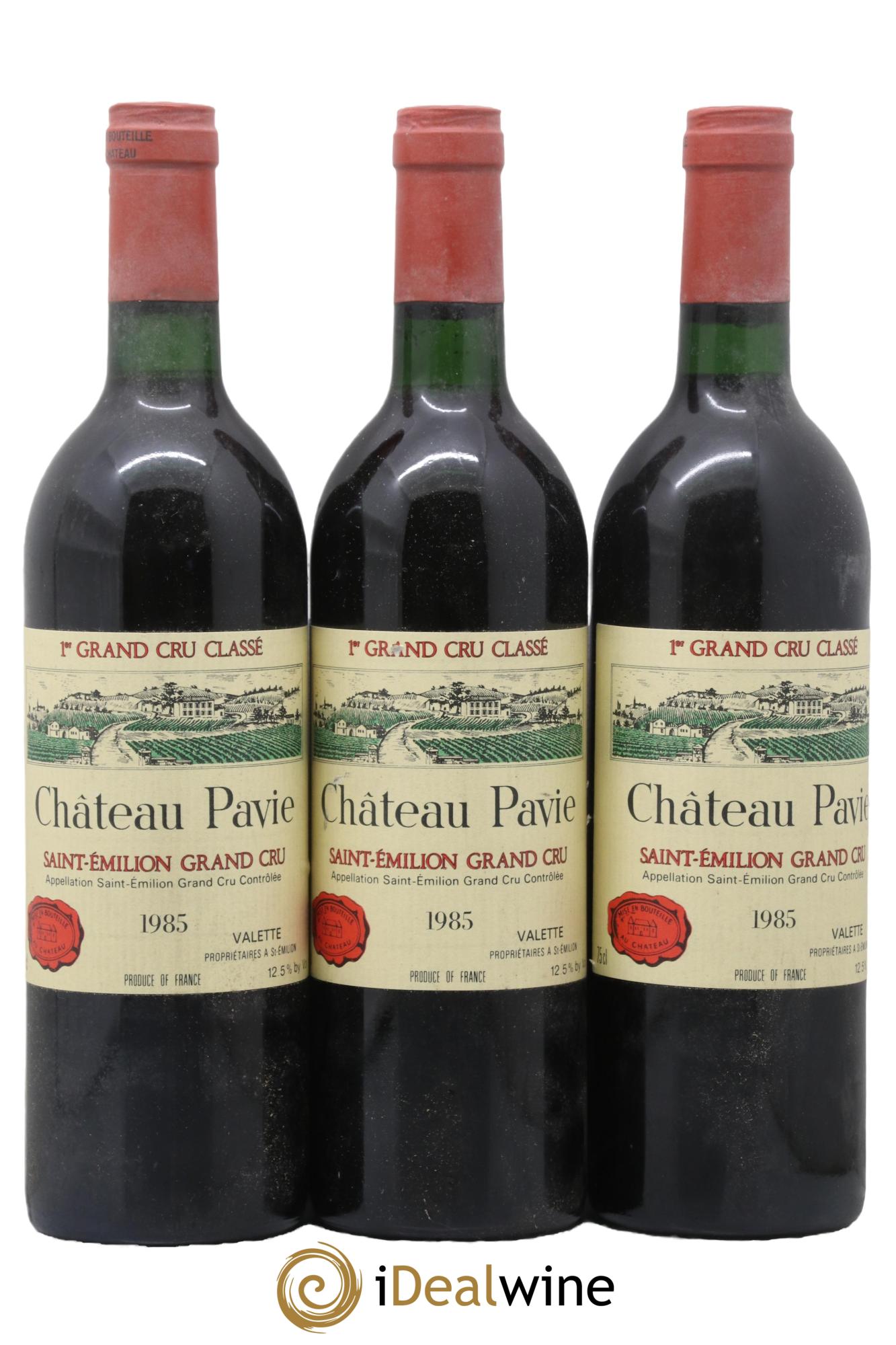 Château Pavie 1er Grand Cru Classé A 1985 - Lot of 3 bottles - 0