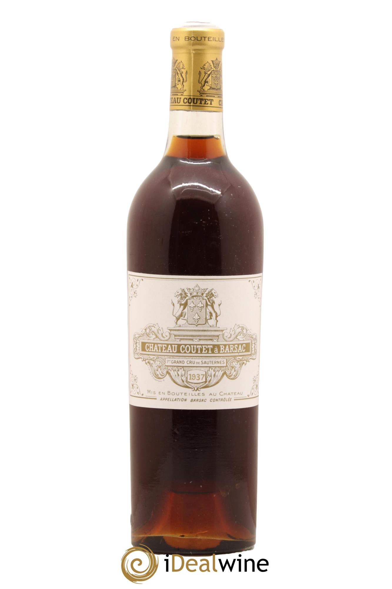 Château Coutet 1er Grand Cru Classé 1937 - Lotto di 1 bottiglia - 0