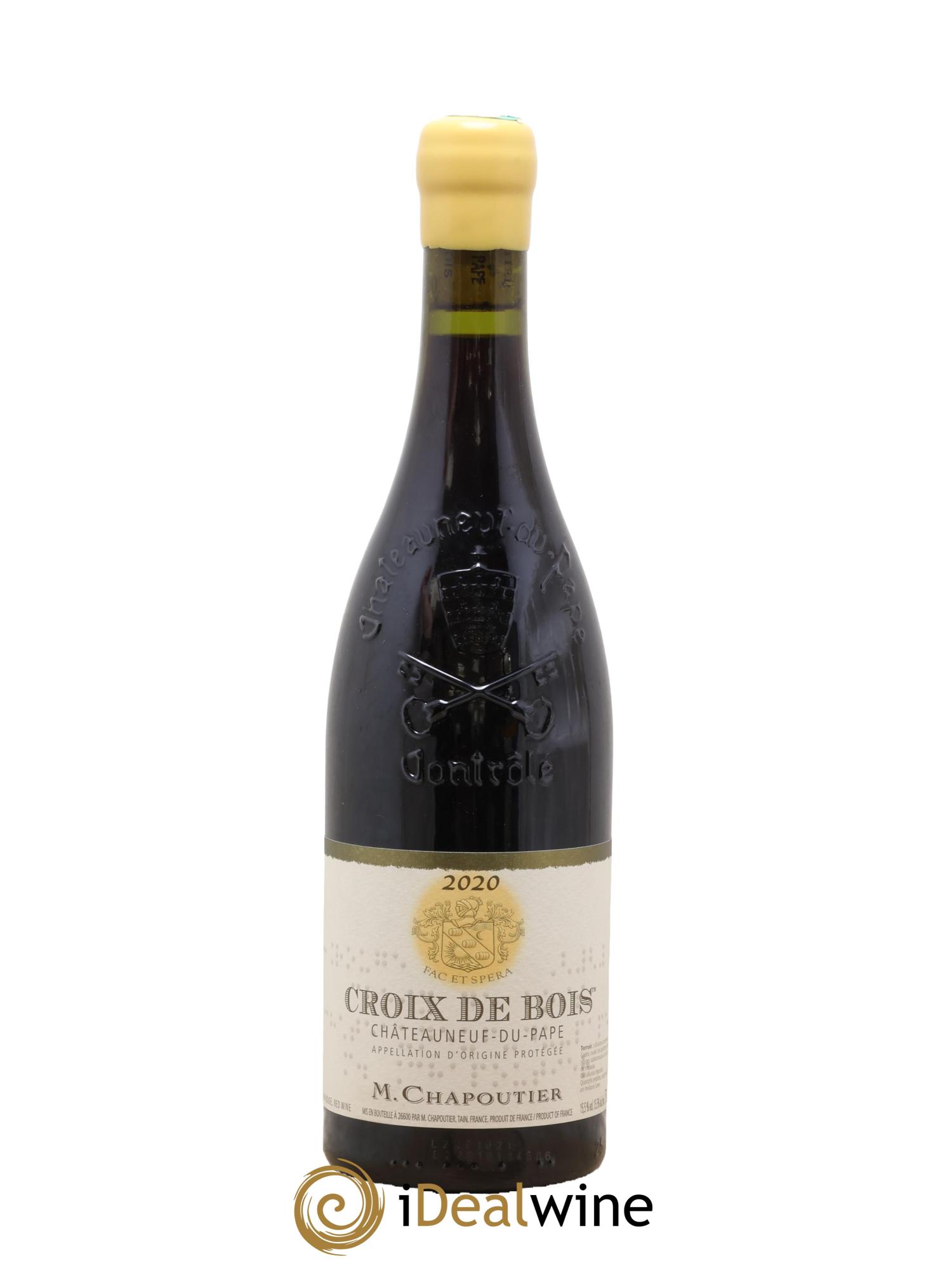 Châteauneuf-du-Pape Croix de Bois Chapoutier 2020 - Lot de 1 bouteille - 0
