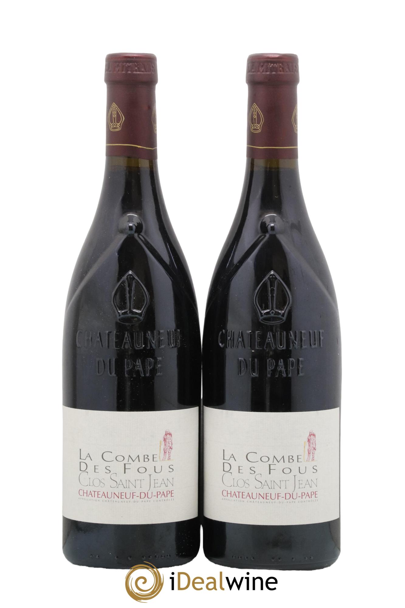 Châteauneuf-du-Pape Clos Saint-Jean La Combe des Fous Pascal et Vincent Maurel 2010 - Lot de 2 bouteilles - 0