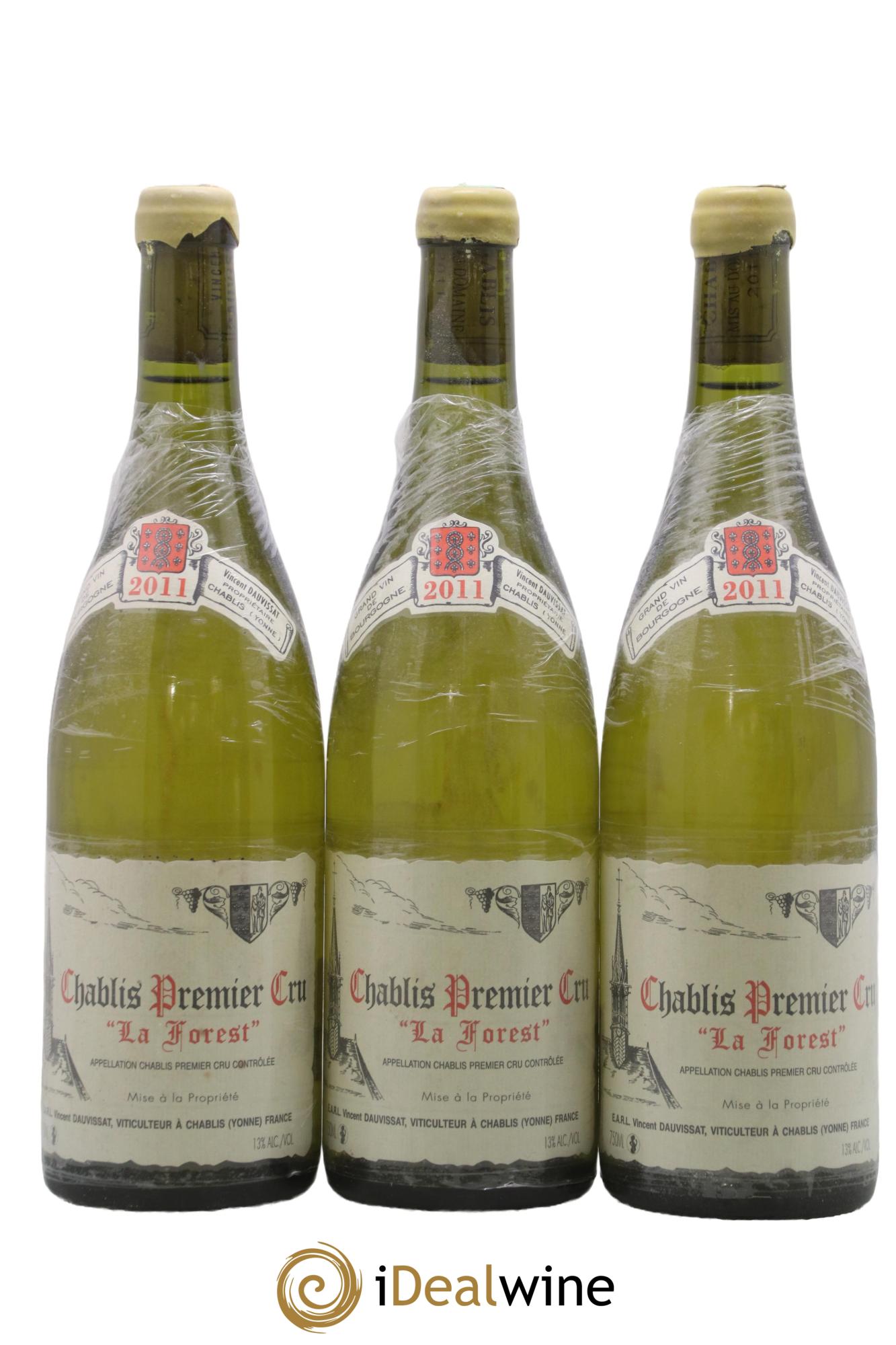 Chablis 1er Cru La Forest Vincent Dauvissat (Domaine) 2011 - Lot de 3 bouteilles - 0