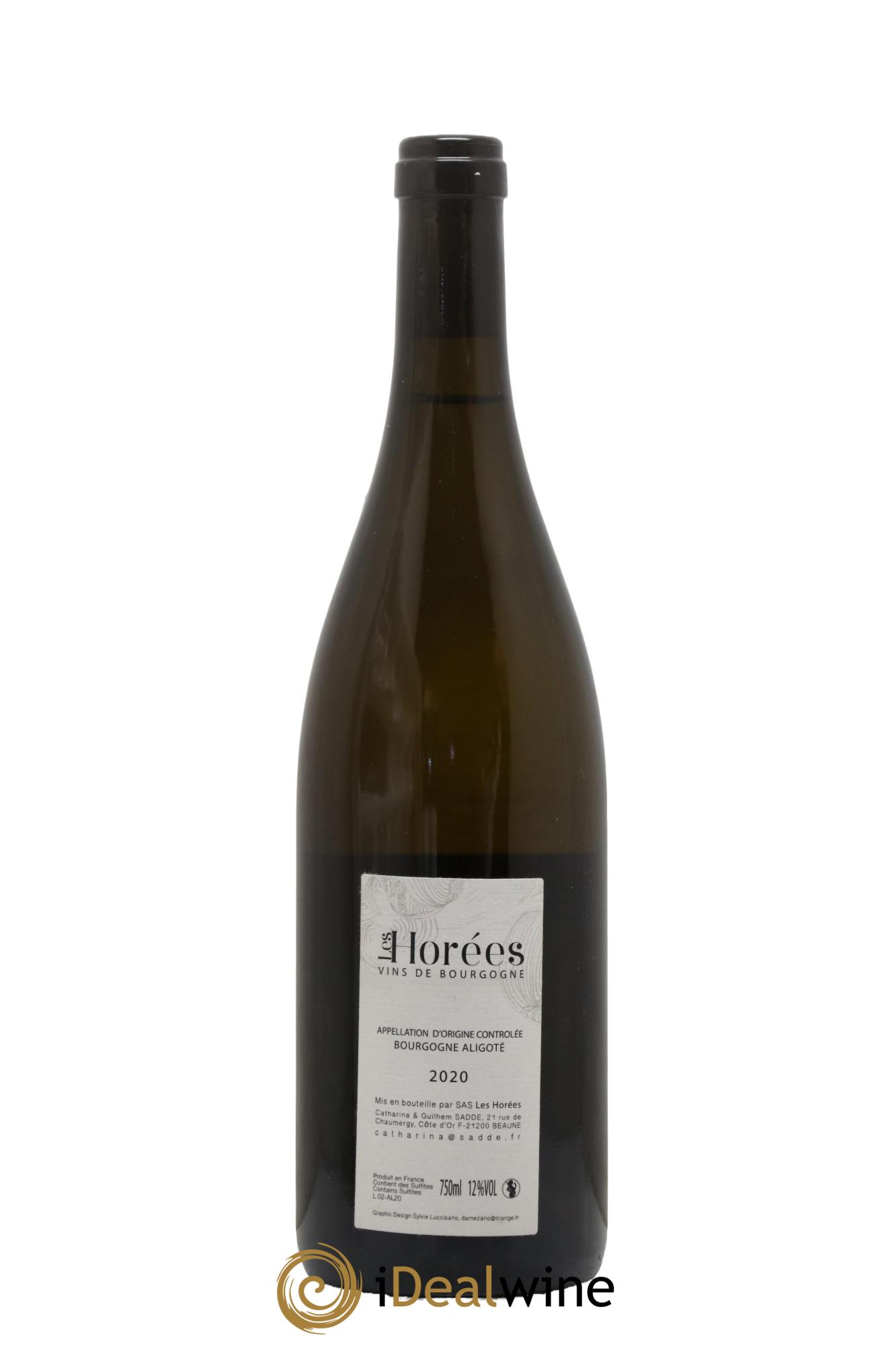 Bourgogne Aligoté En Coulezain Les Horées 2020 - Lot of 1 bottle - 1