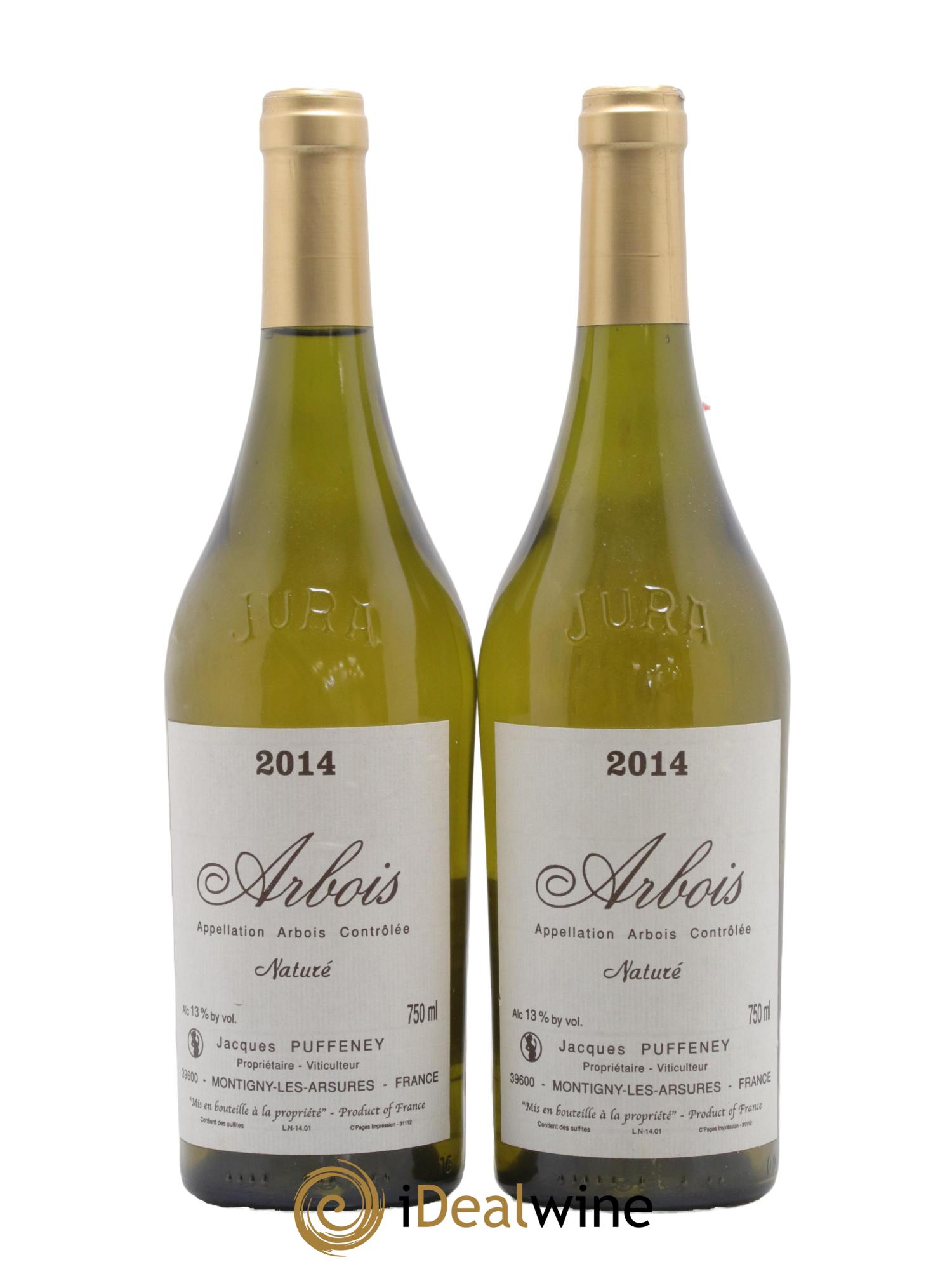 Arbois Naturé Jacques Puffeney 2014 - Lotto di 2 bottiglie - 0