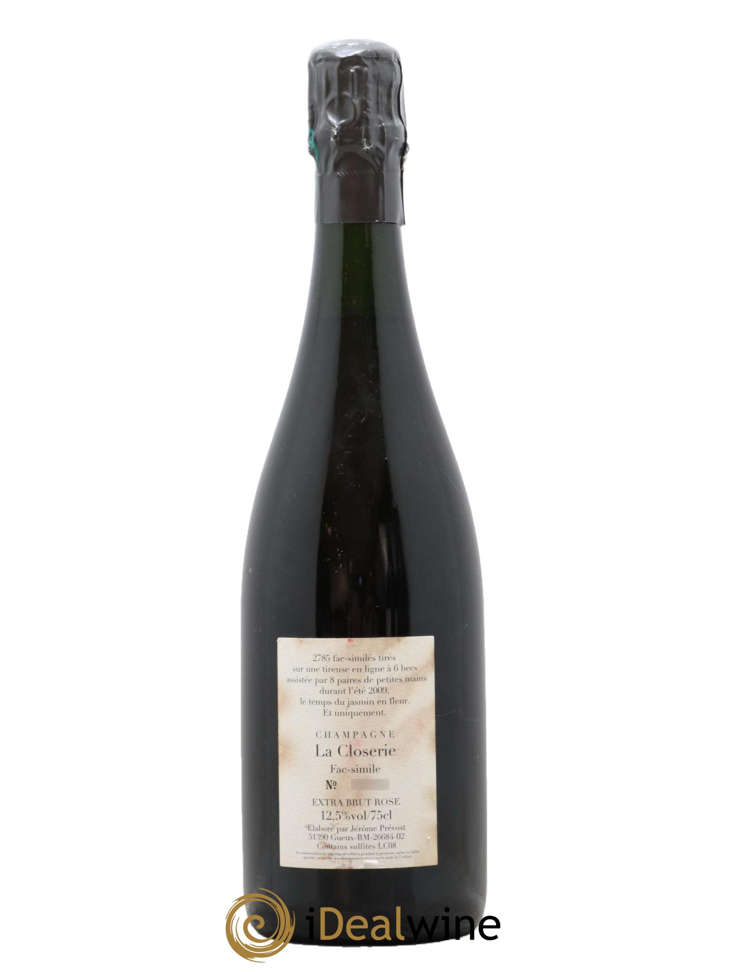 Fac-Simile Jérôme Prévost LC08 - Lot de 1 bouteille - 1
