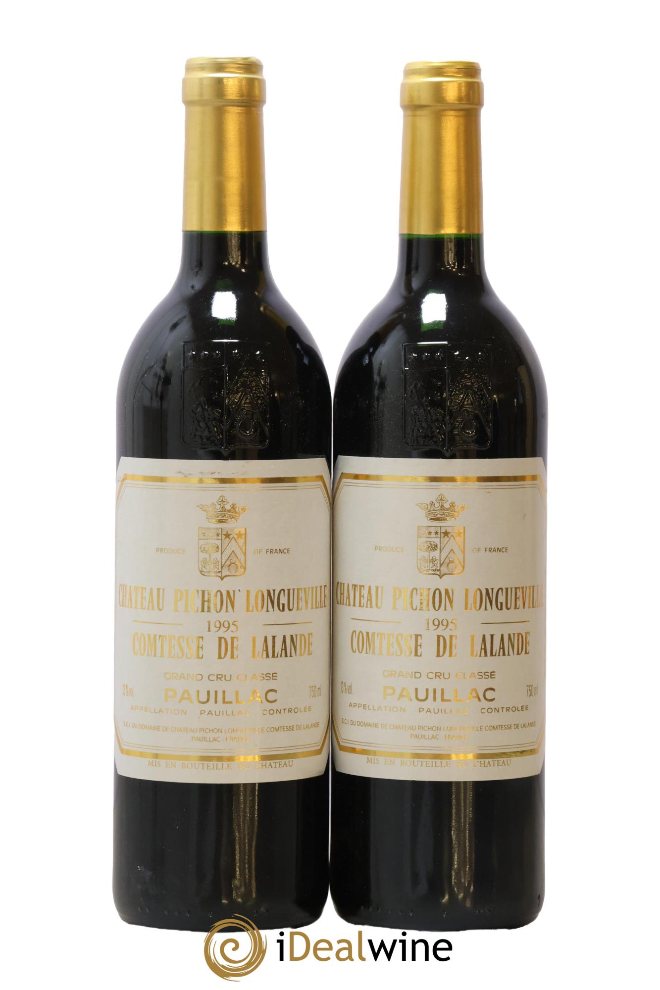 Château Pichon Longueville Comtesse de Lalande 2ème Grand Cru Classé 1995 - Lot de 2 bouteilles - 0