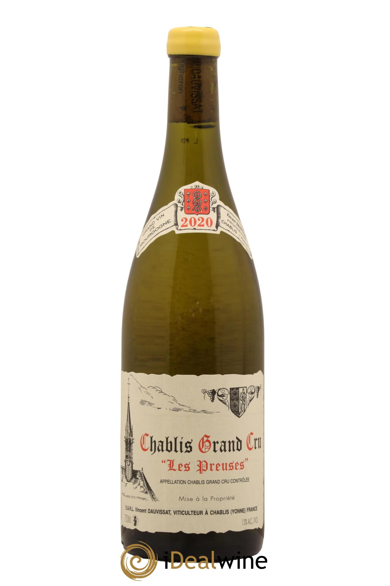 Chablis Grand Cru Les Preuses Vincent Dauvissat (Domaine) 2020 - Lot de 1 bouteille - 0