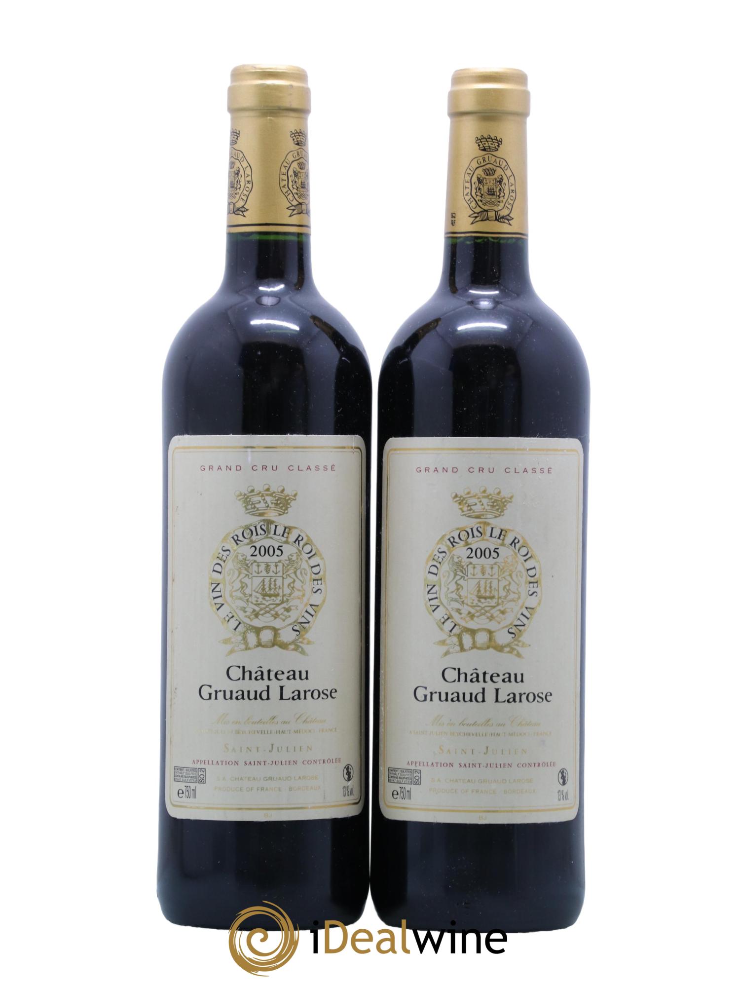 Château Gruaud Larose 2ème Grand Cru Classé 2005 - Lot de 2 bouteilles - 0