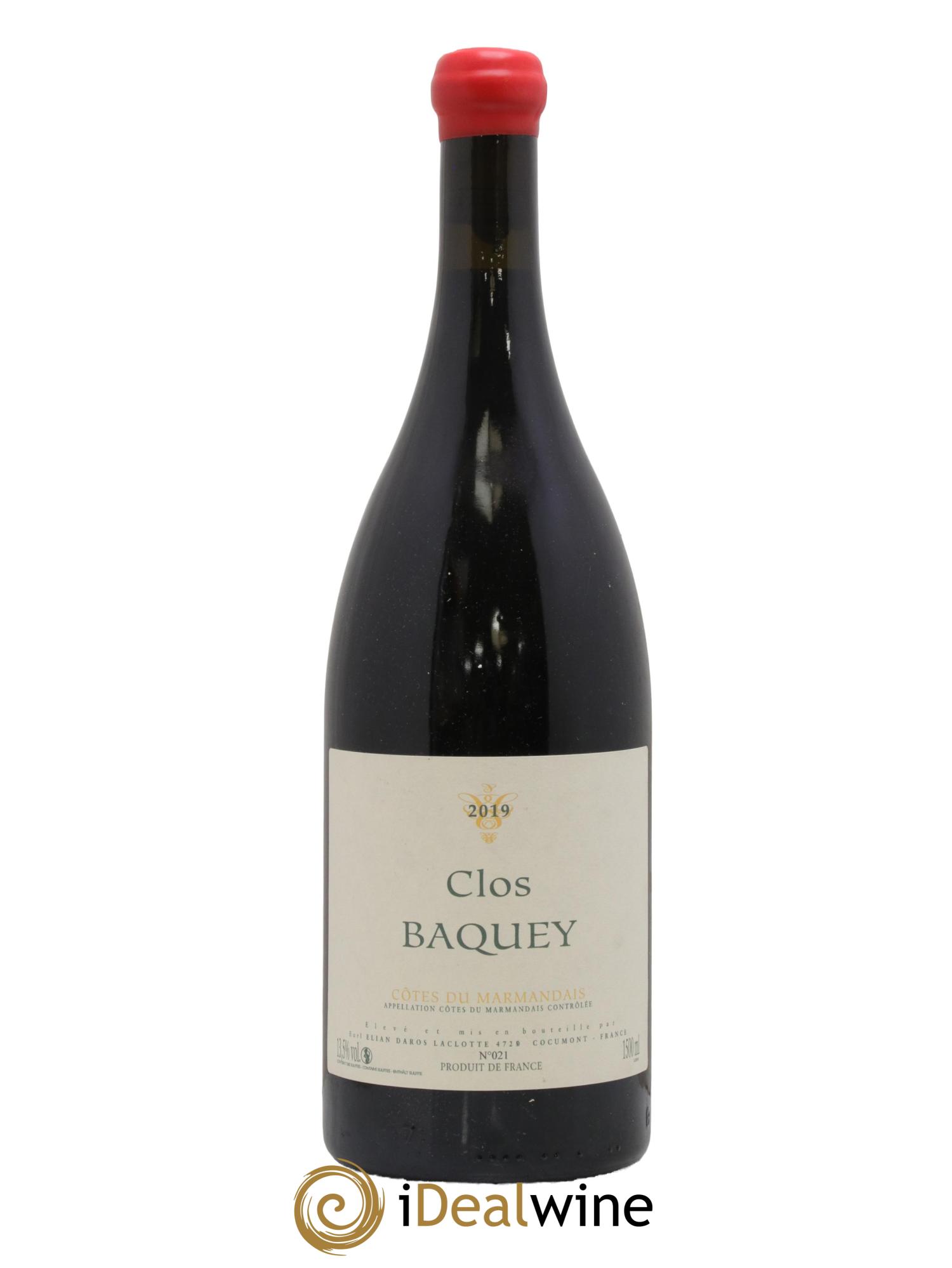 Côtes du Marmandais Clos Baquey Elian Da Ros (Domaine) 2019 - Lot de 1 magnum - 0
