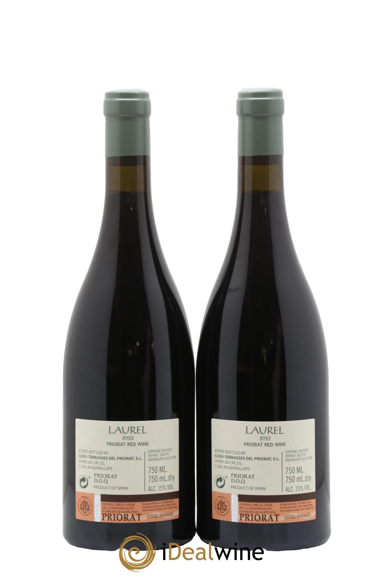 Priorat DOCA Laurel Clos I Terrasses Del Priorat 2022 - Lotto di 2 bottiglie - 1