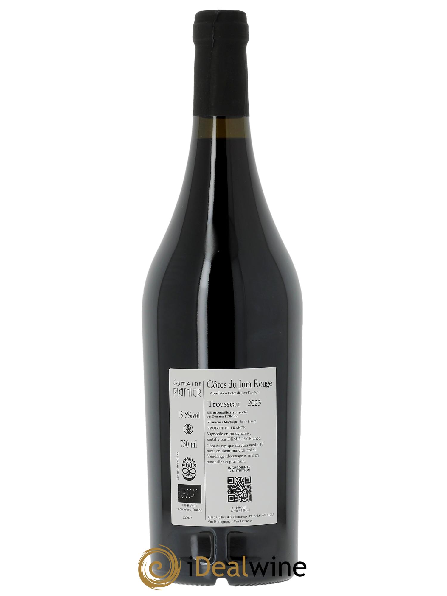 Côtes du Jura Domaine Pignier 2023 - Lot de 1 bouteille - 1